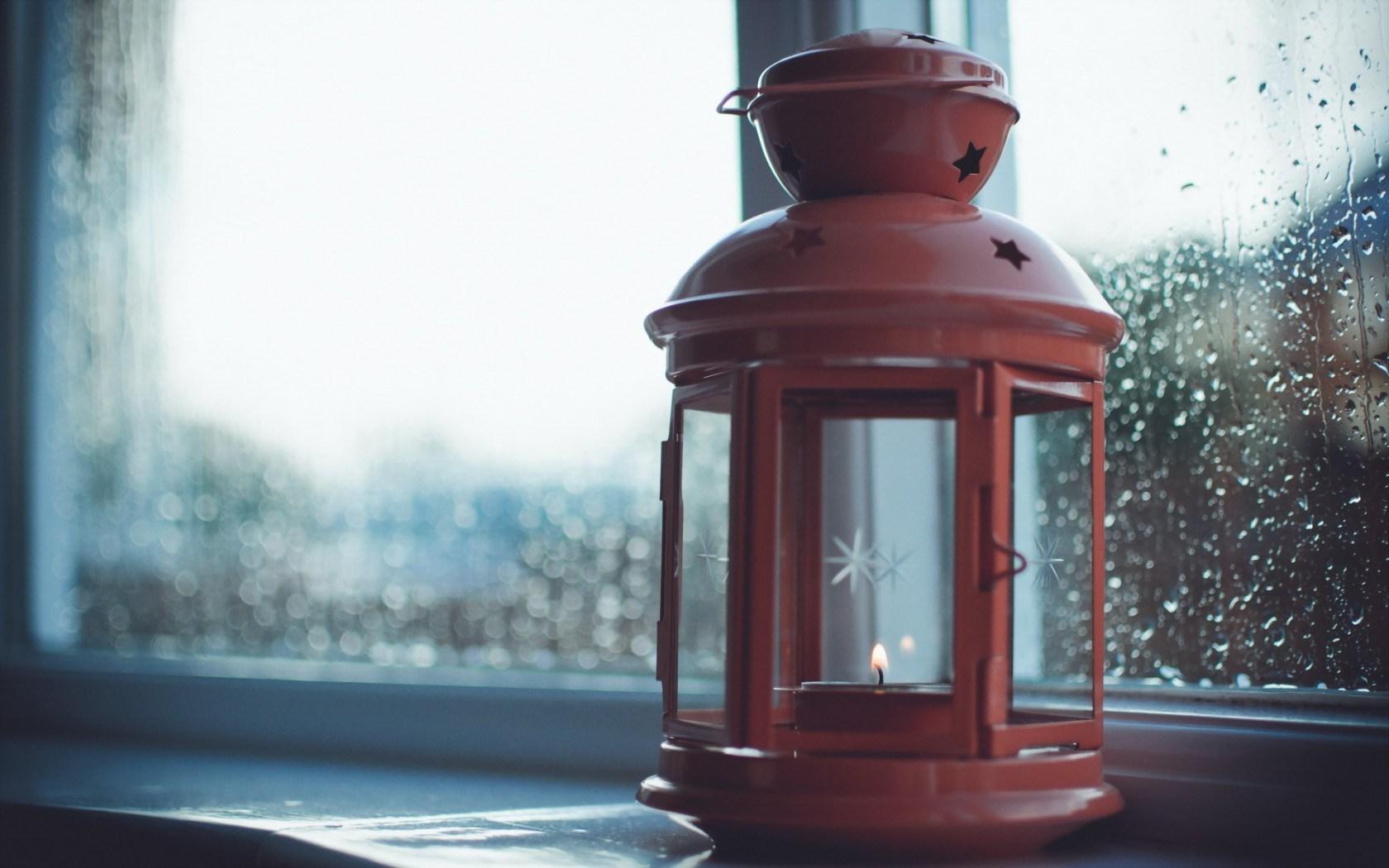 1680x1050 Lamp Candle Window HD Wallpaper