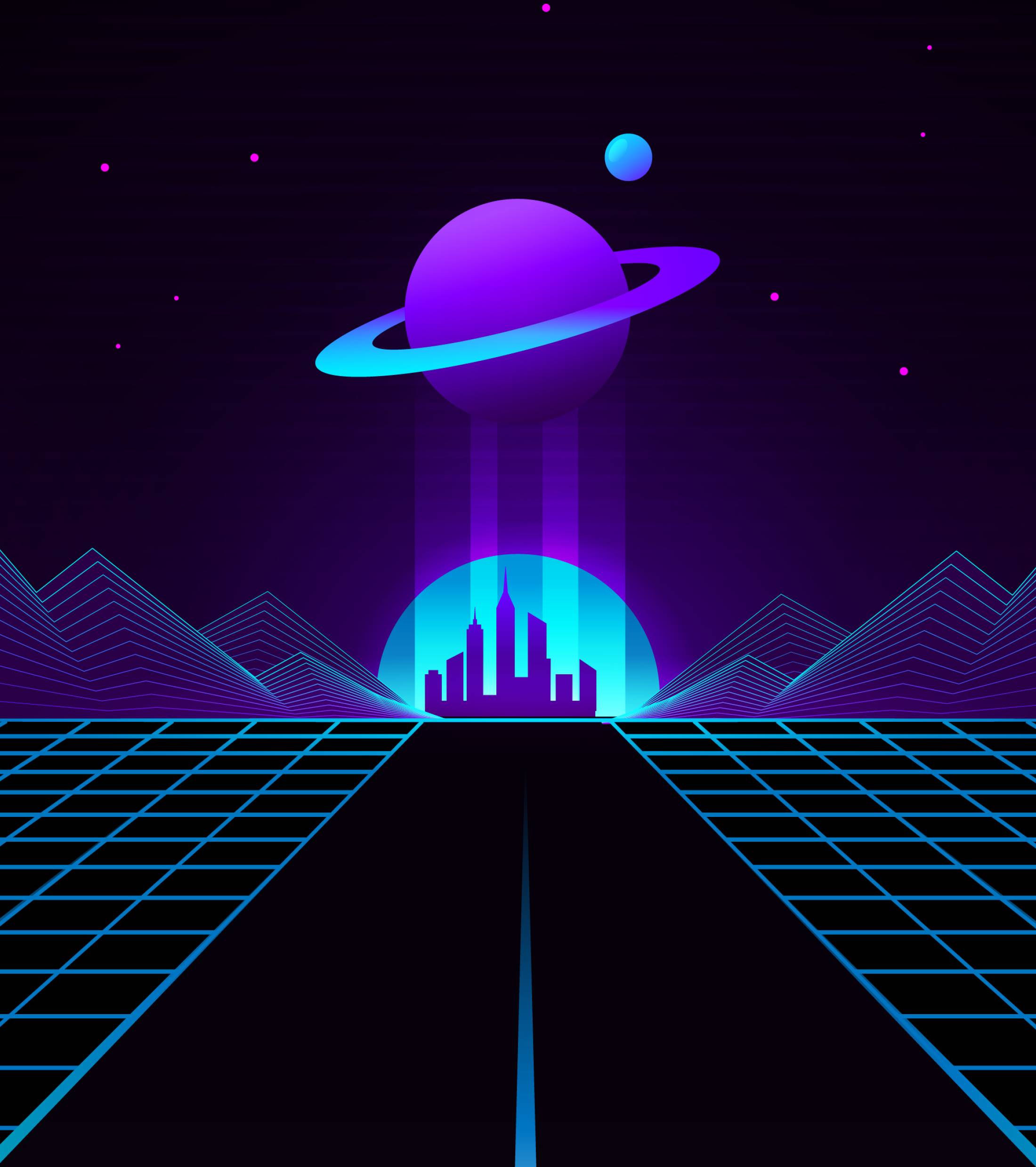 2200x2480 Synthwave Planet Retro Wave 2200x2480 Resolution Wallpaper, HD Artist 4K Wallpaper, Image, Photo and Background