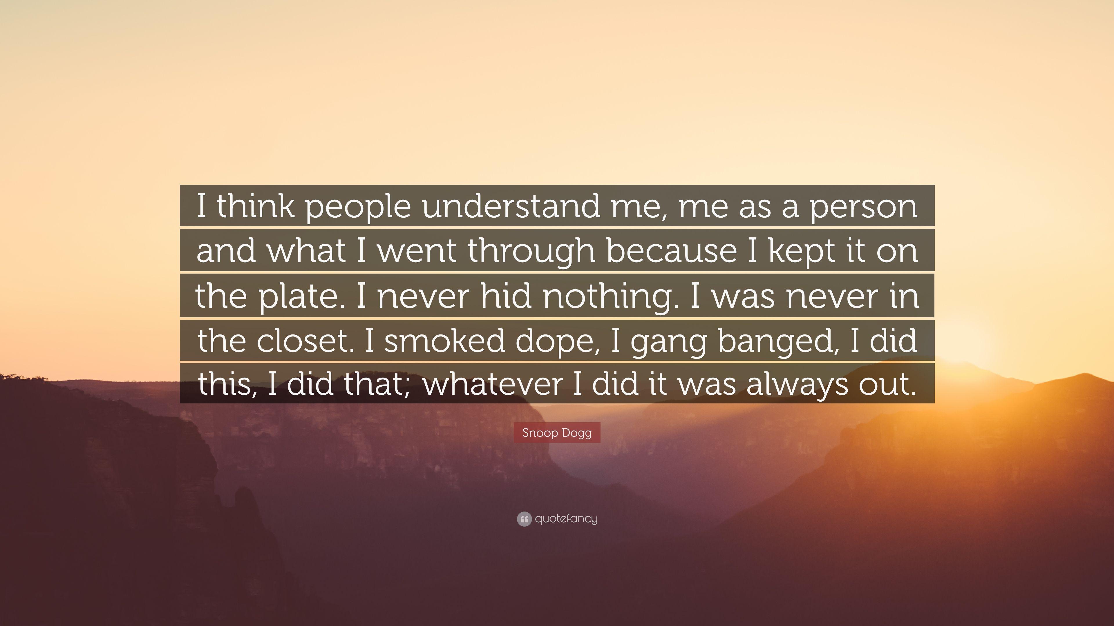 3840x2160 Snoop Dogg Quote: “I think people understand me, me as a person