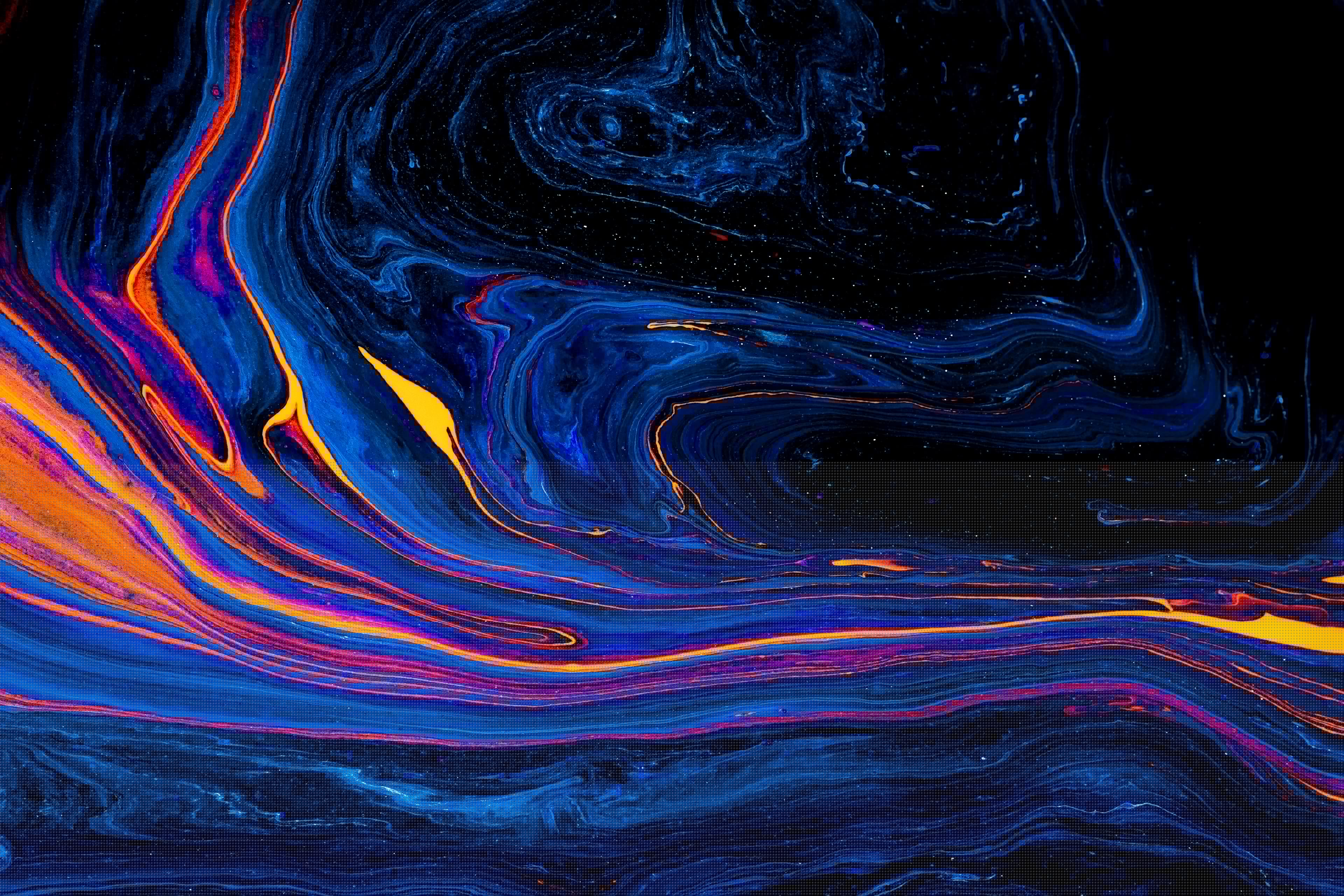3840x2560 Wallpaper Water, Liquid, Fluid, Painting, Art, Background Free Image