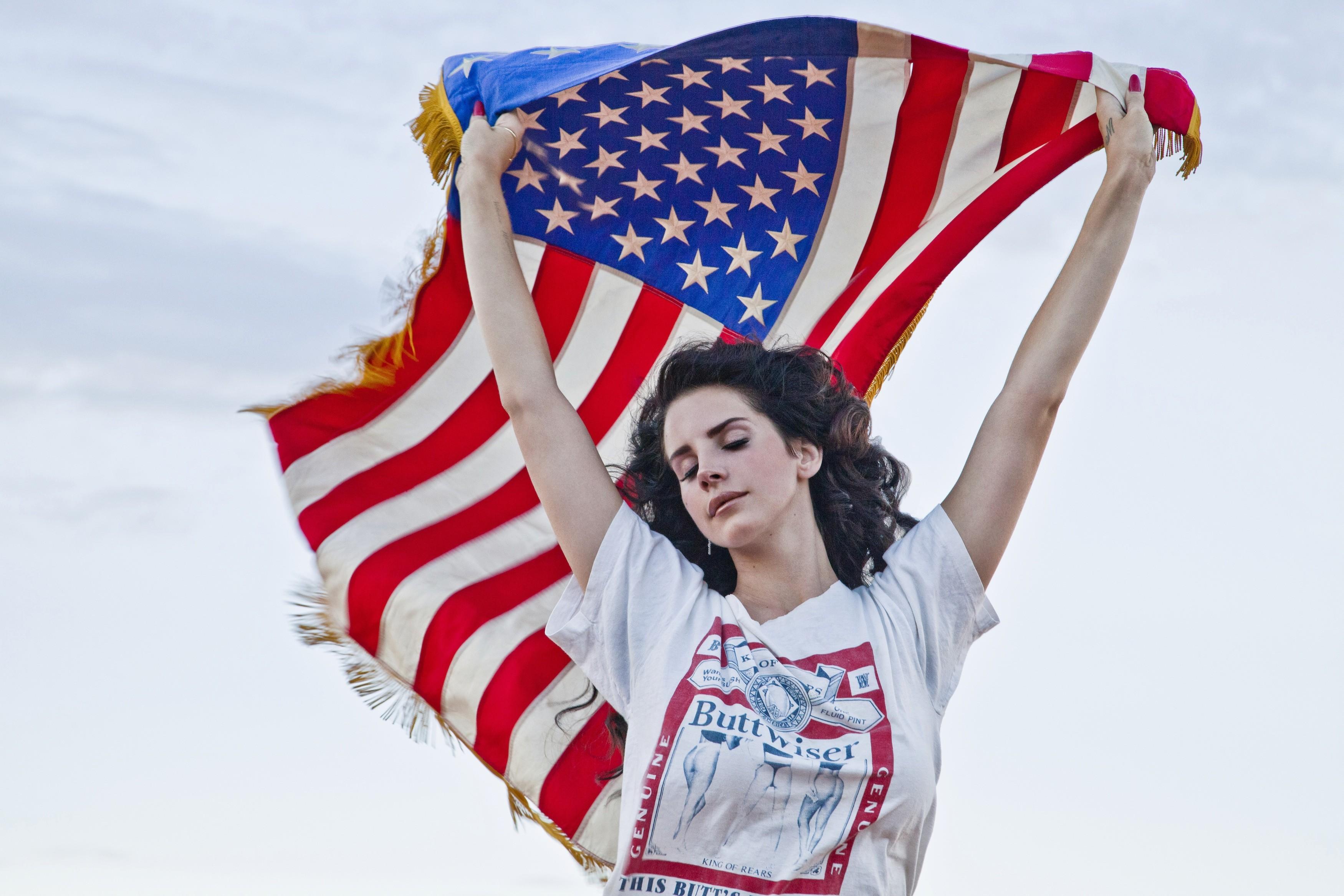 3500x2333 Lana Del Rey, Flag Wallpaper HD / Desktop and Mobile Background
