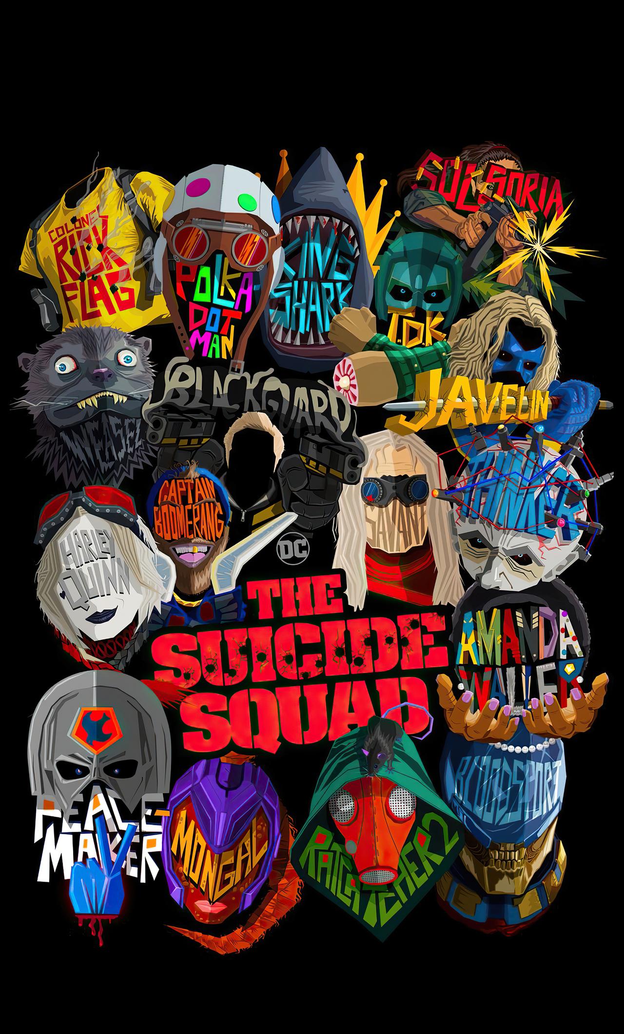 1280x2120 The Suicide Squad Dark Poster 5k iPhone HD 4k Wallpaper, Image, Background, Photo and Picture