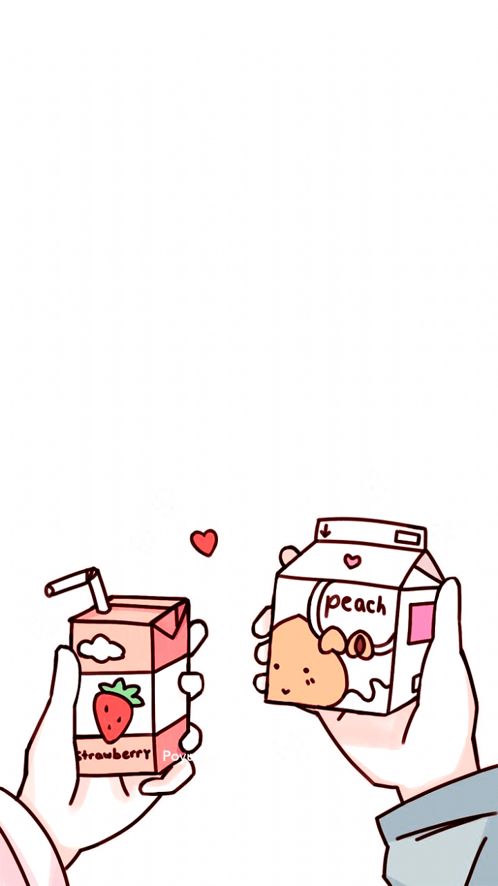 720x1280 Postcard Aesthetic Japanese Drink Art Print Pink Strawberry Milk Illustration Greeting Ca. Cute wallpaper for phone, Wallpaper doodle, Cute food drawings