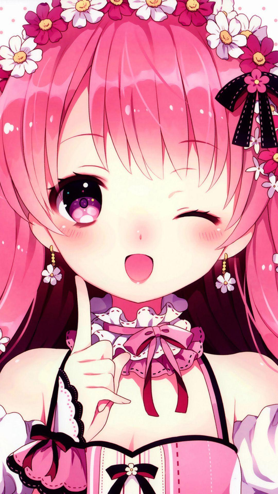 1080x1920 Japanese Cartoon Cute Girly Wallpaper 2020