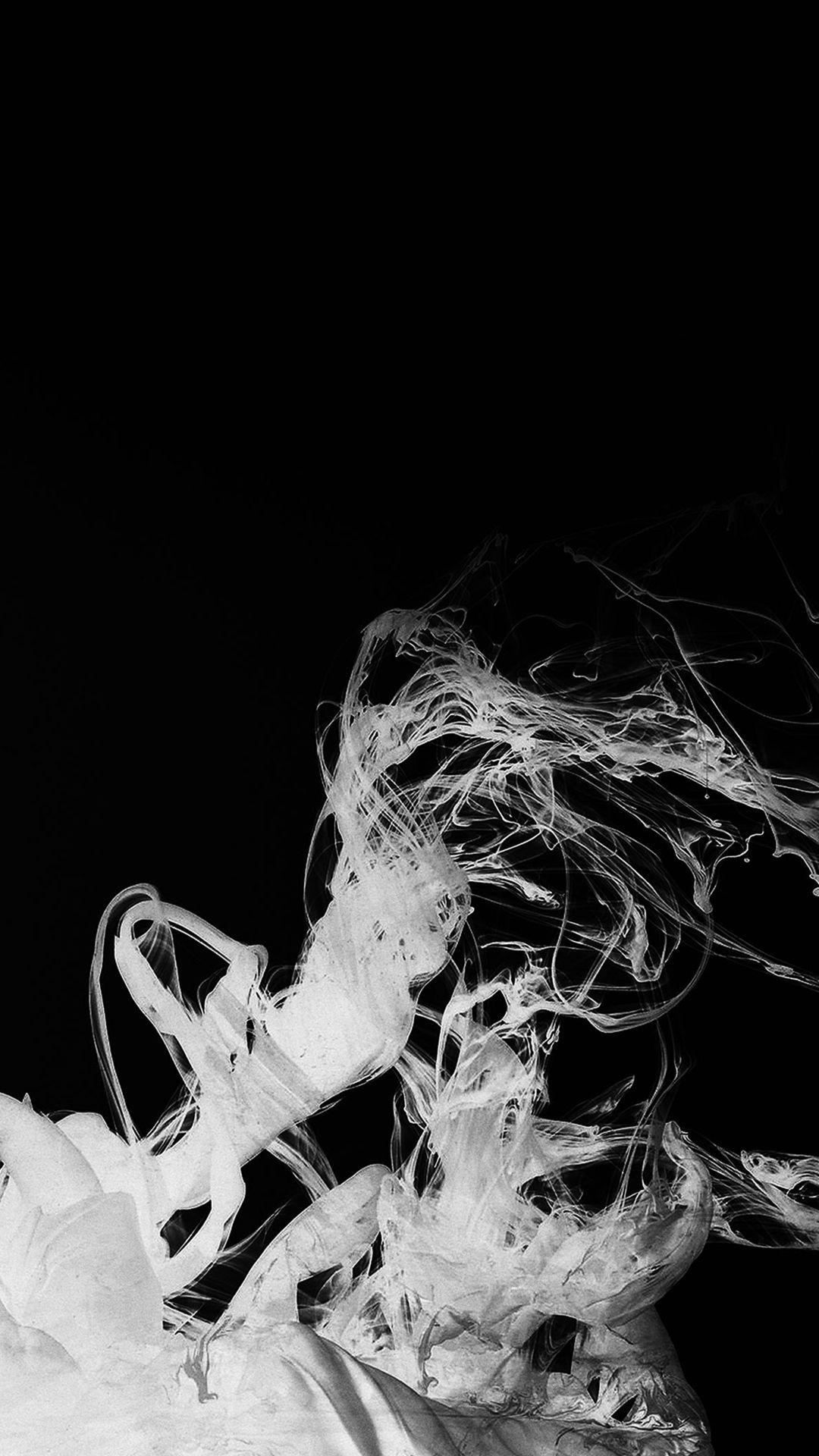 1080x1920 iphone black apple black white smoke wallpaper HD