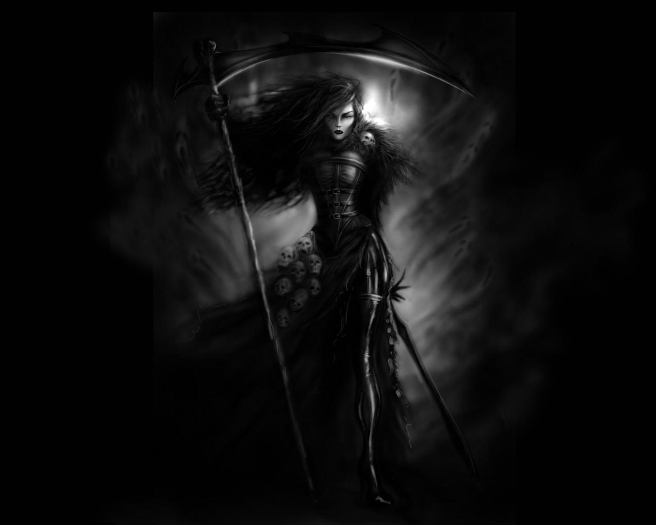 1280x1024 Mobile wallpaper: Death, Art, Fantasy, 5415 download the picture for free