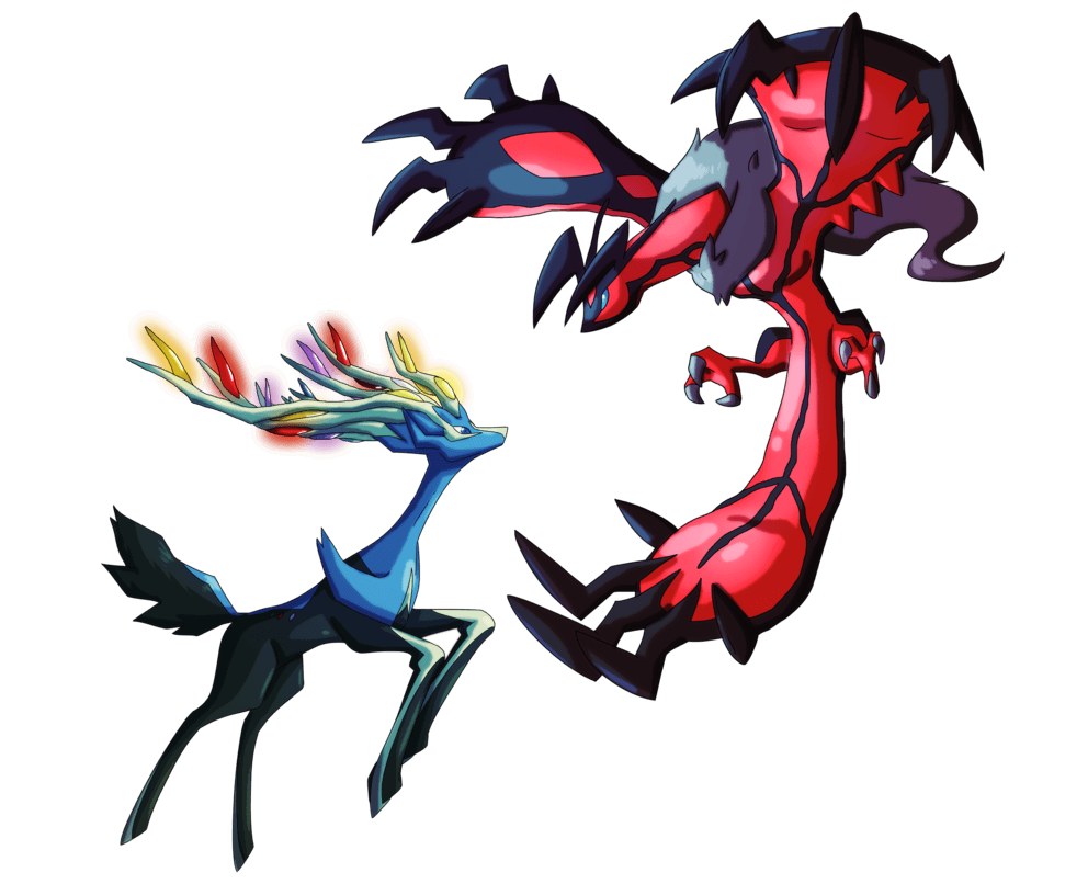 992x806 Pokemon X + Y: Yveltal and Xerneas