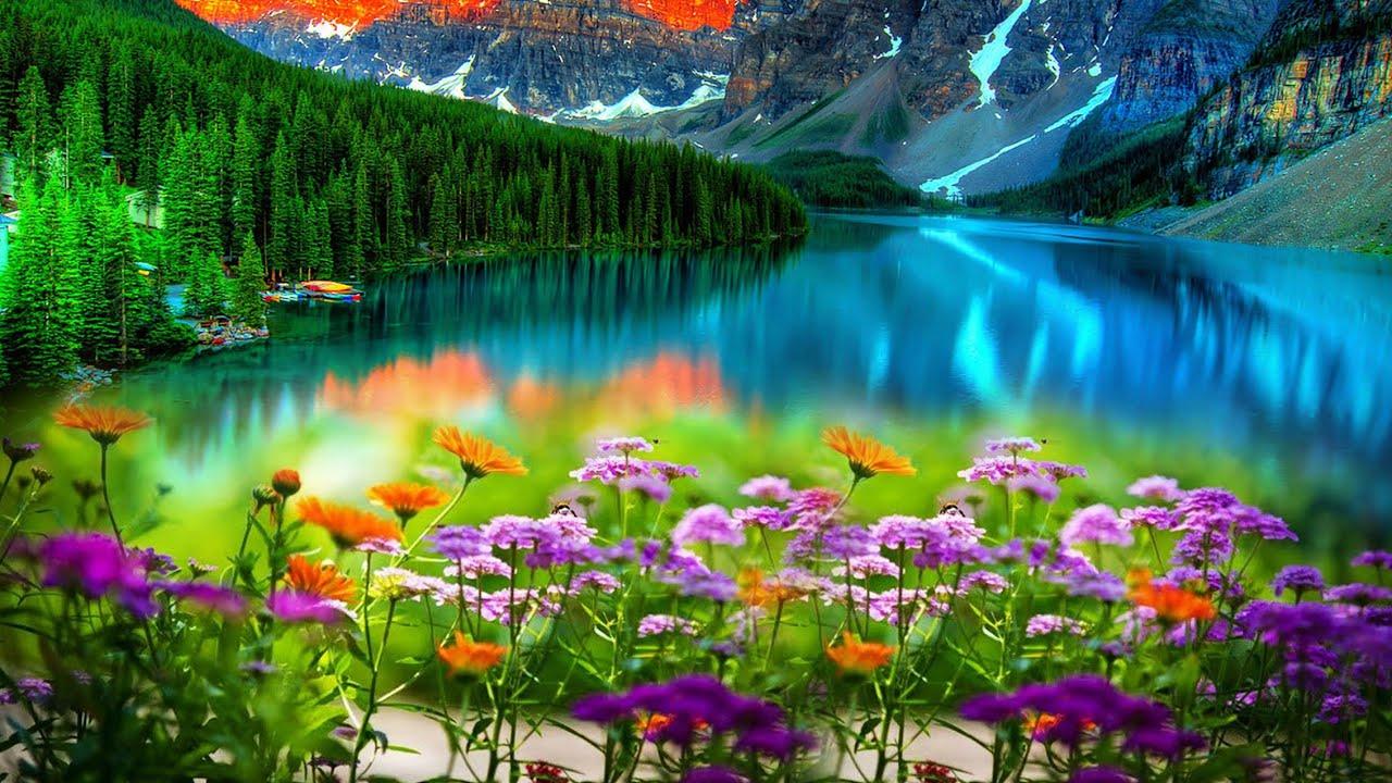 1280x720 Beautiful Nature Wallpaper With Girl. Beautiful Girl image With nature and Moon