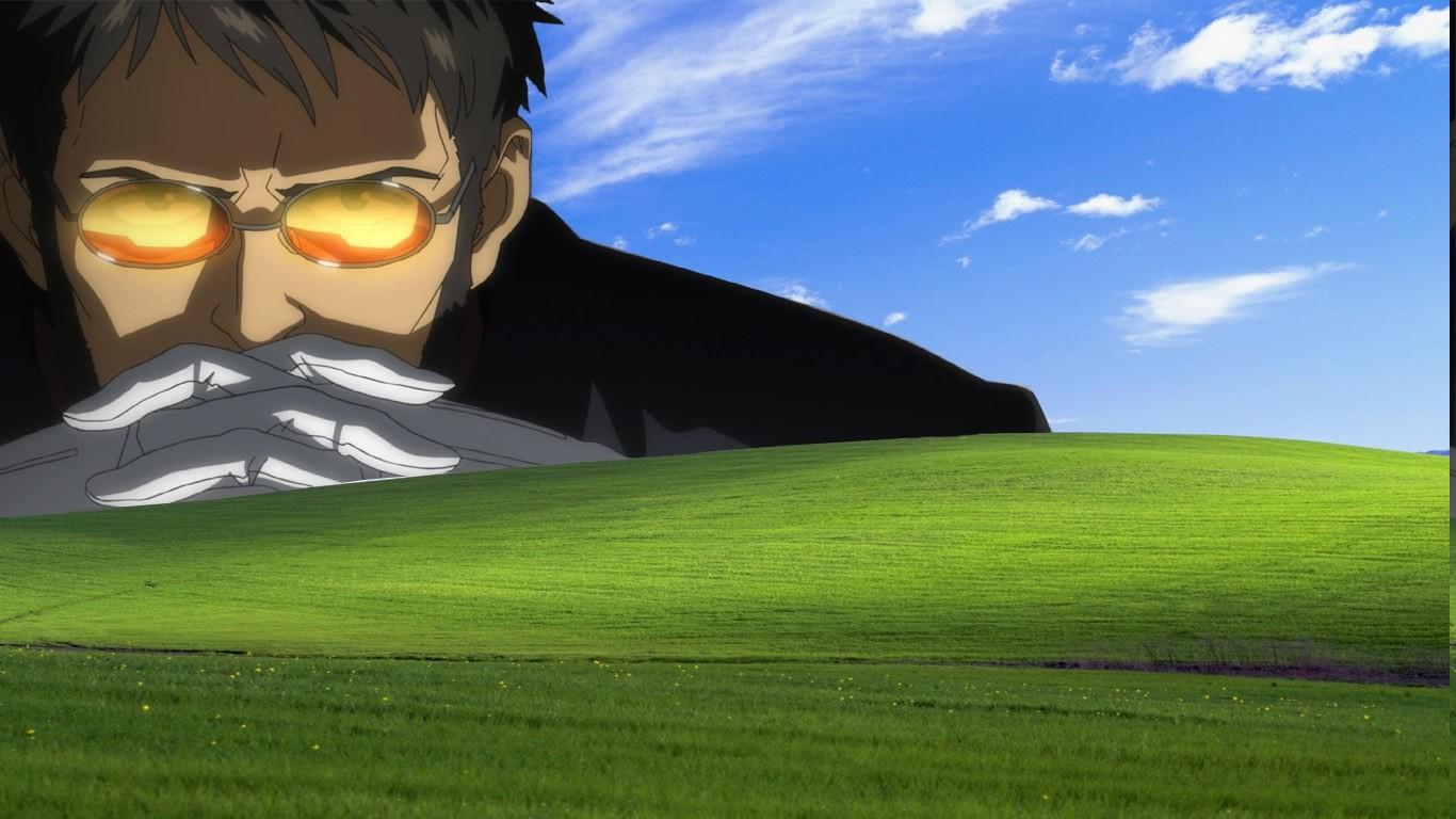 1366x768 Ikari Gendo, Neon Genesis Evangelion, Humor, Anime Wallpaper HD / Desktop and Mobile Background