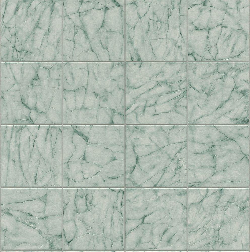 993x1000 Wallpaper Rasch marble tiles design blue green grey 899412