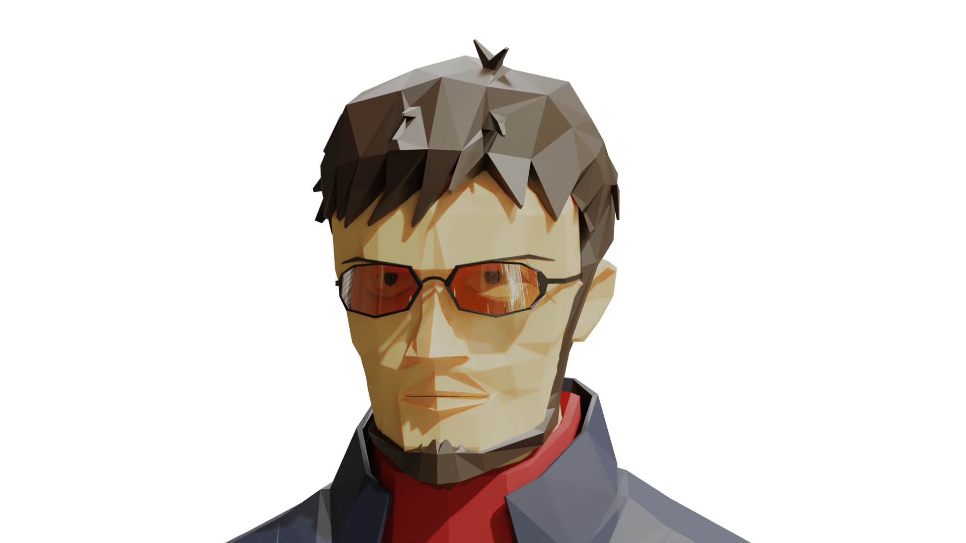 1920x1080 Gendo Ikari (Blender Cycles): evangelion