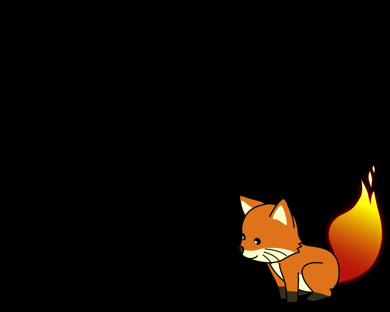 1280x1024 cool fox wallpaper, black, cartoon, tail, darkness, cat, whiskers, red fox, animation, canidae, illustration
