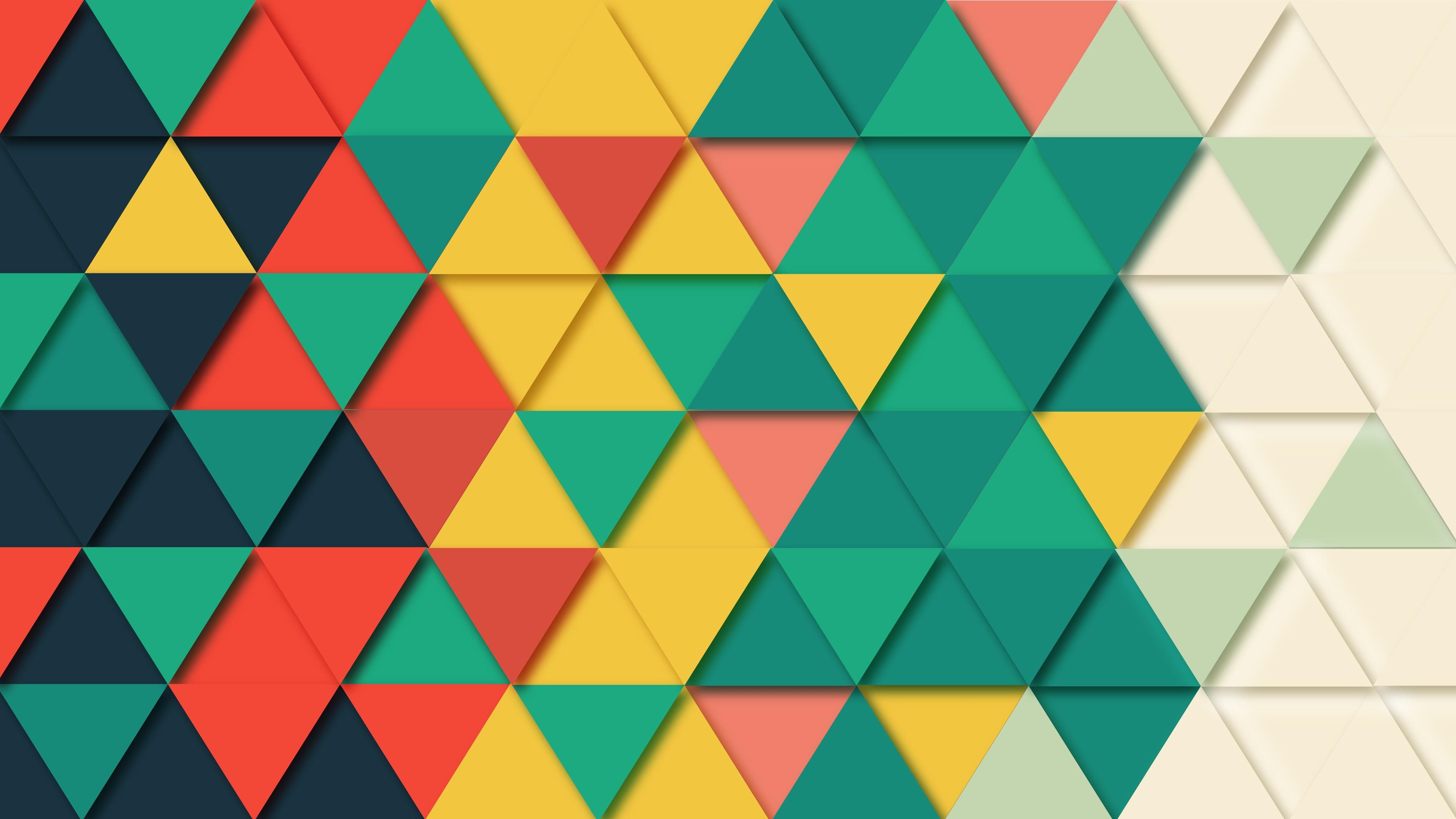 3840x2160 Background Geometric Triangle Pattern 4k