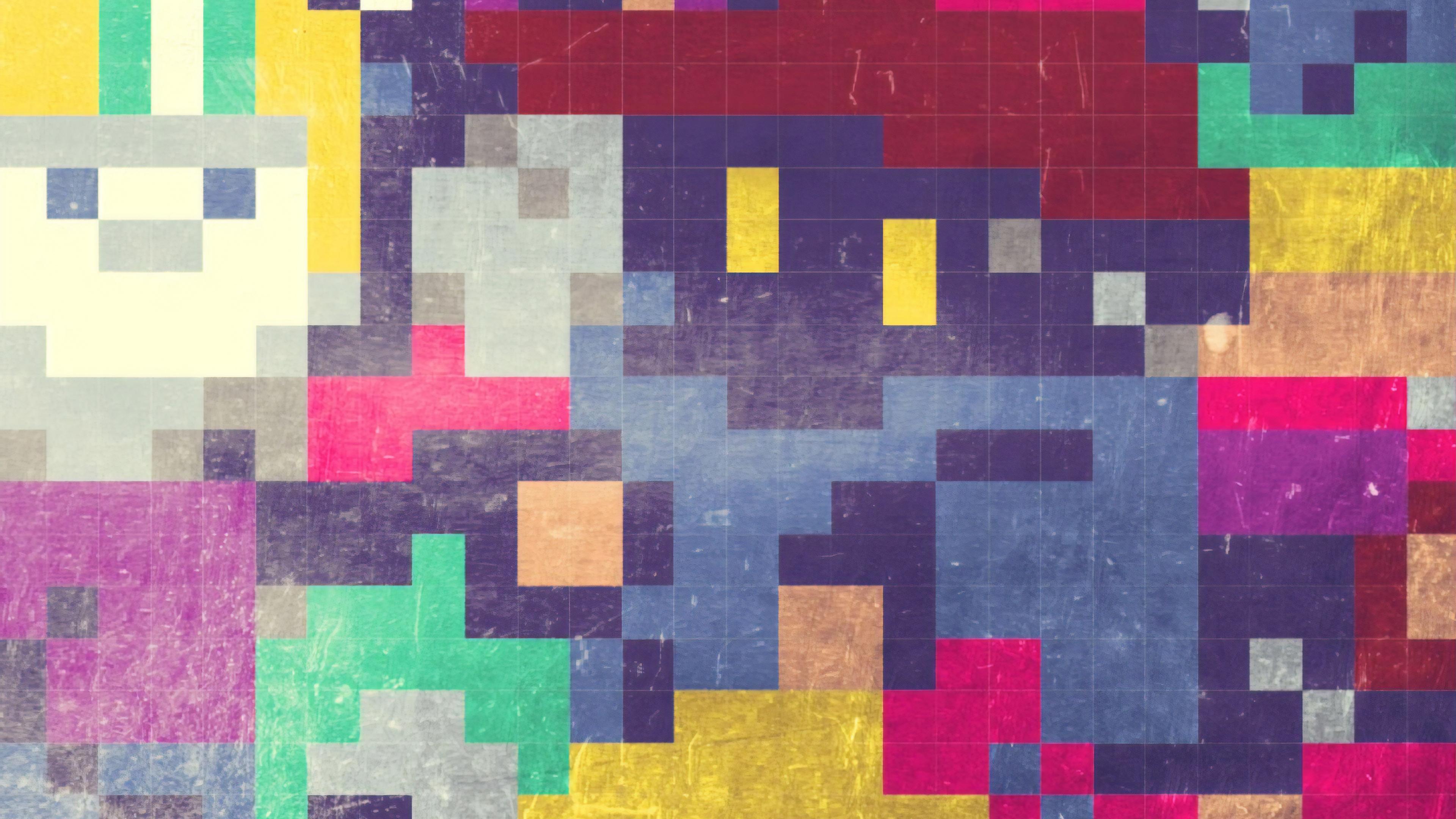 3840x2160 Download Geometry, colorful, texture, squares wallpaper, 3840x 4K UHD 16: Widescreen
