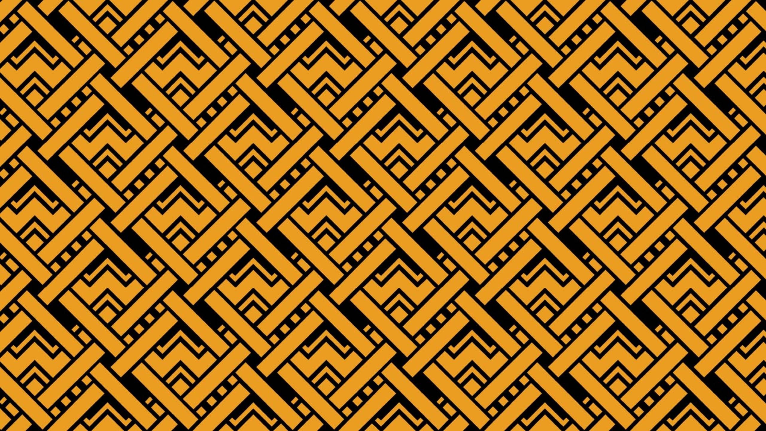 2560x1440 Yellow and Black Geometric Pattern 1440P Resolution Wallpaper, HD Abstract 4K Wallpaper, Image, Photo and Background