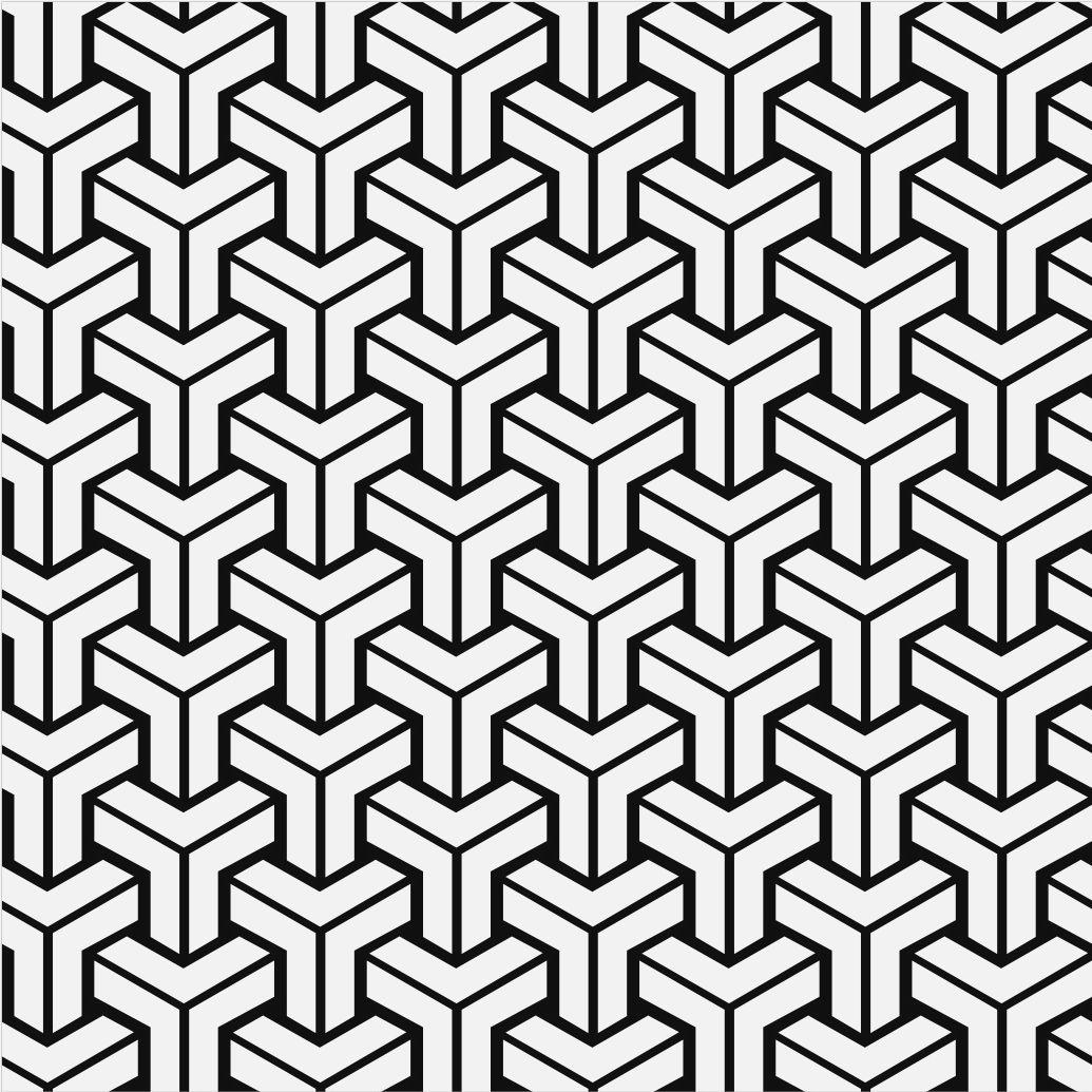 1035x1035 Geometry 3D Wallpaper
