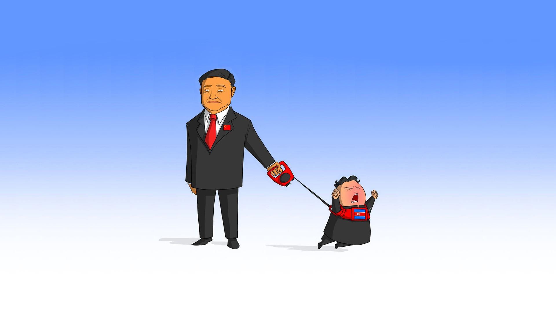 1920x1080 china north korea cartoon leash Wallpaper HD / Desktop and Mobile Background