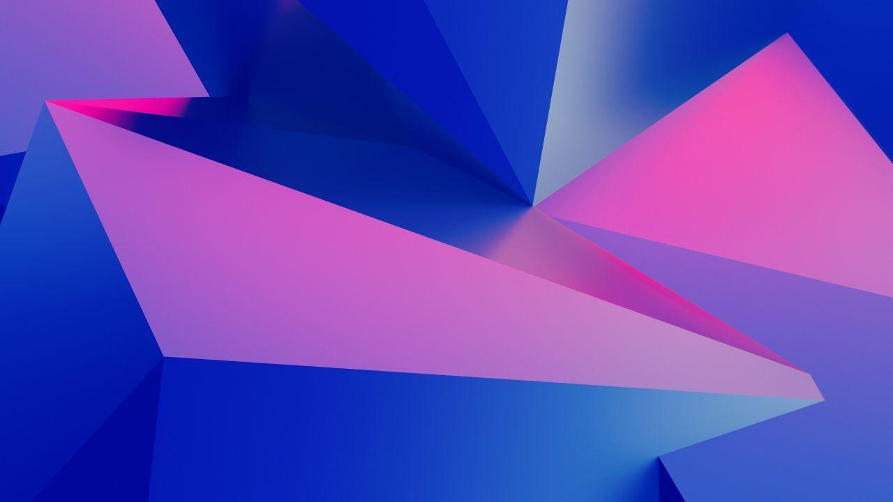 1280x720 Blue and Pink Wallpaper