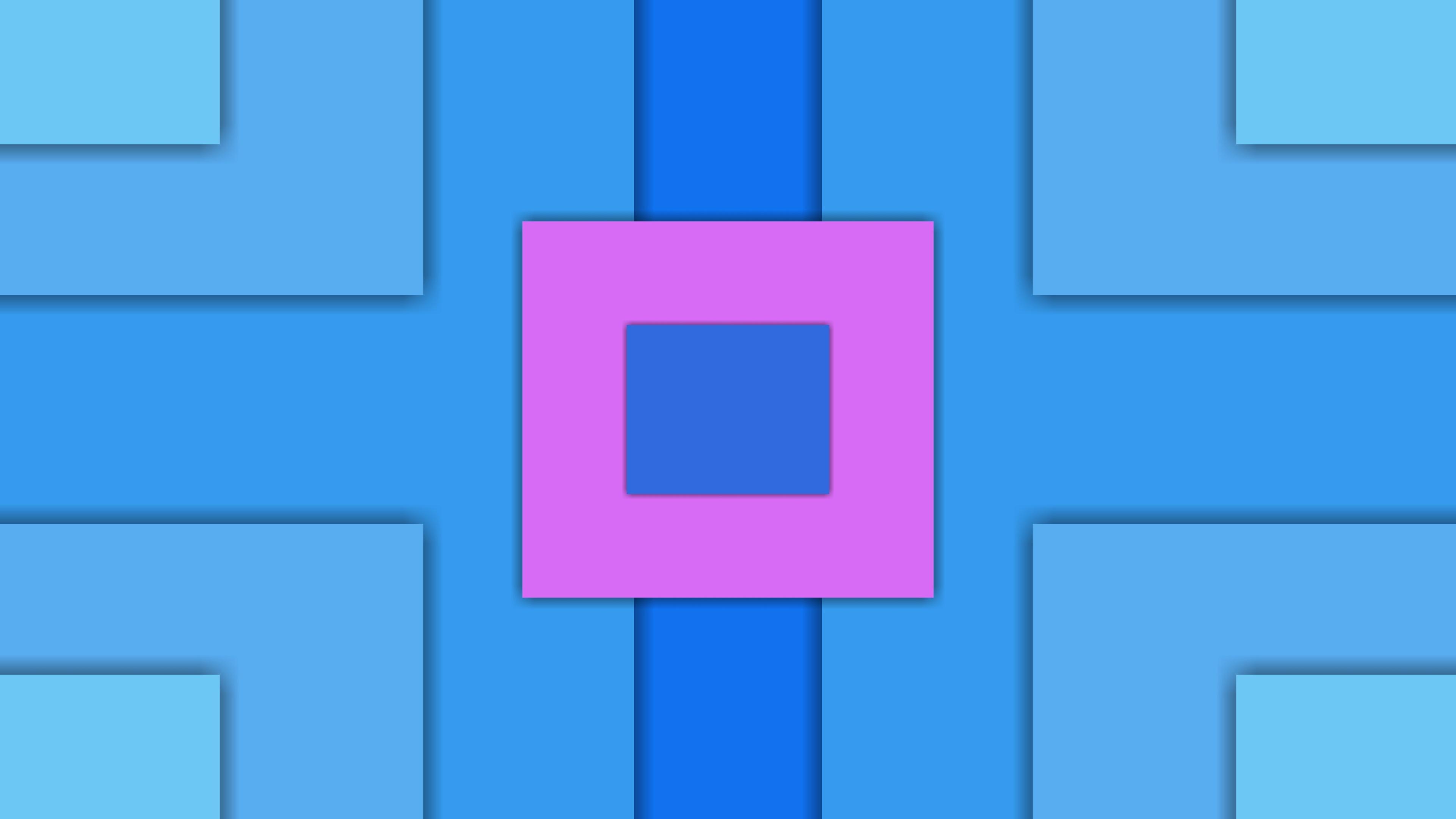 3840x2160 Wallpaper 4k Blue Pink Shapes Abstract Background Wallpaper