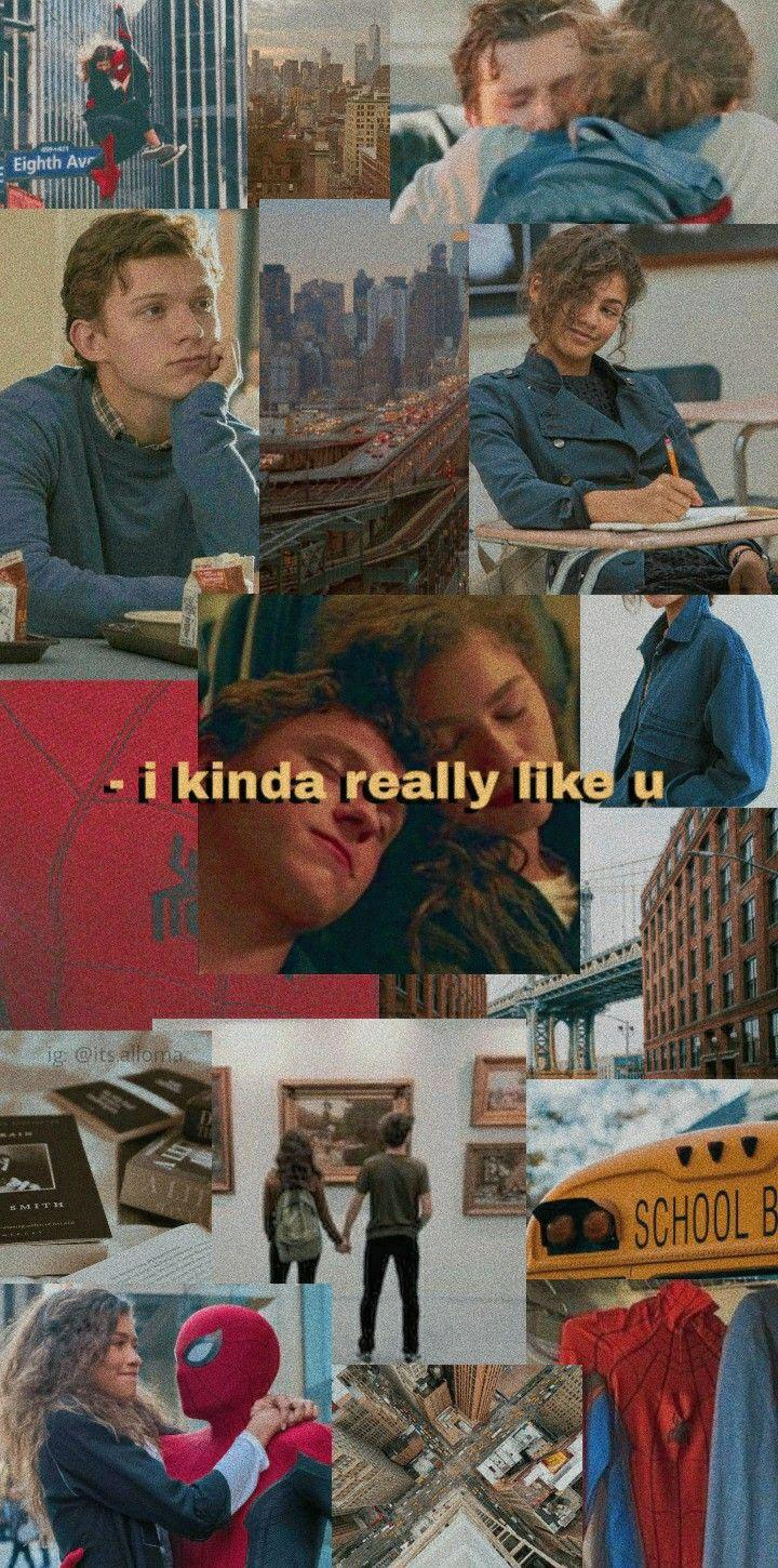 720x1450 Peter Parker And Michelle Jones Wallpaper