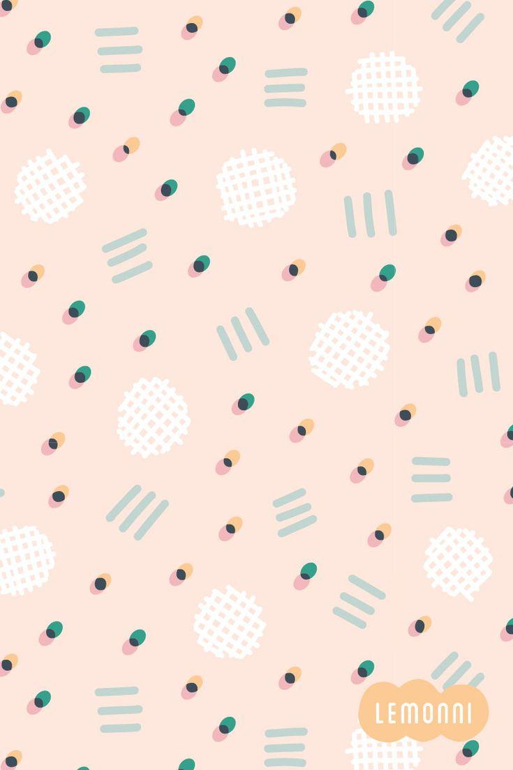 735x1104 Soft, pink pastel pattern with geometric shapes. #geometric #patterndesign # pastel. Pastel pattern, Pastel pink wallpaper iphone, Pastel pink wallpaper