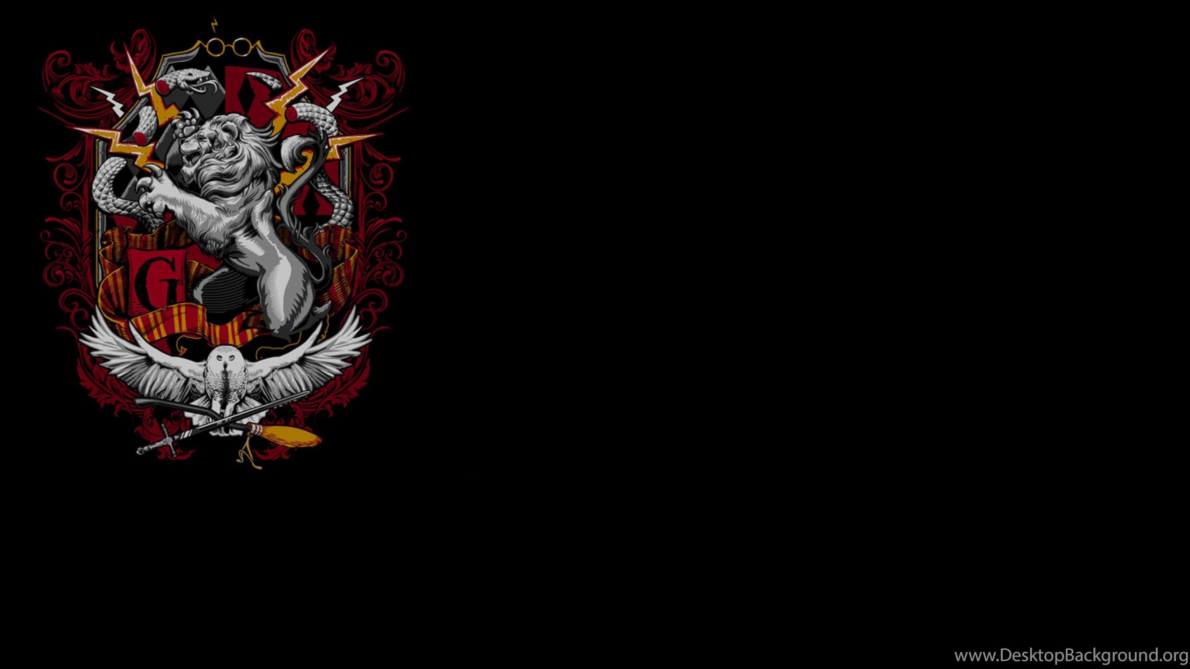 3840x2160 Harry Potter Crest Hufflepuff Gryffindor Hogwarts Slytherin. Desktop Background