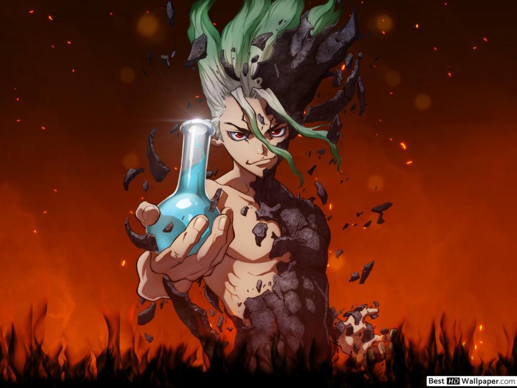 1024x768 Dr. Stone Ishigami HD wallpaper download