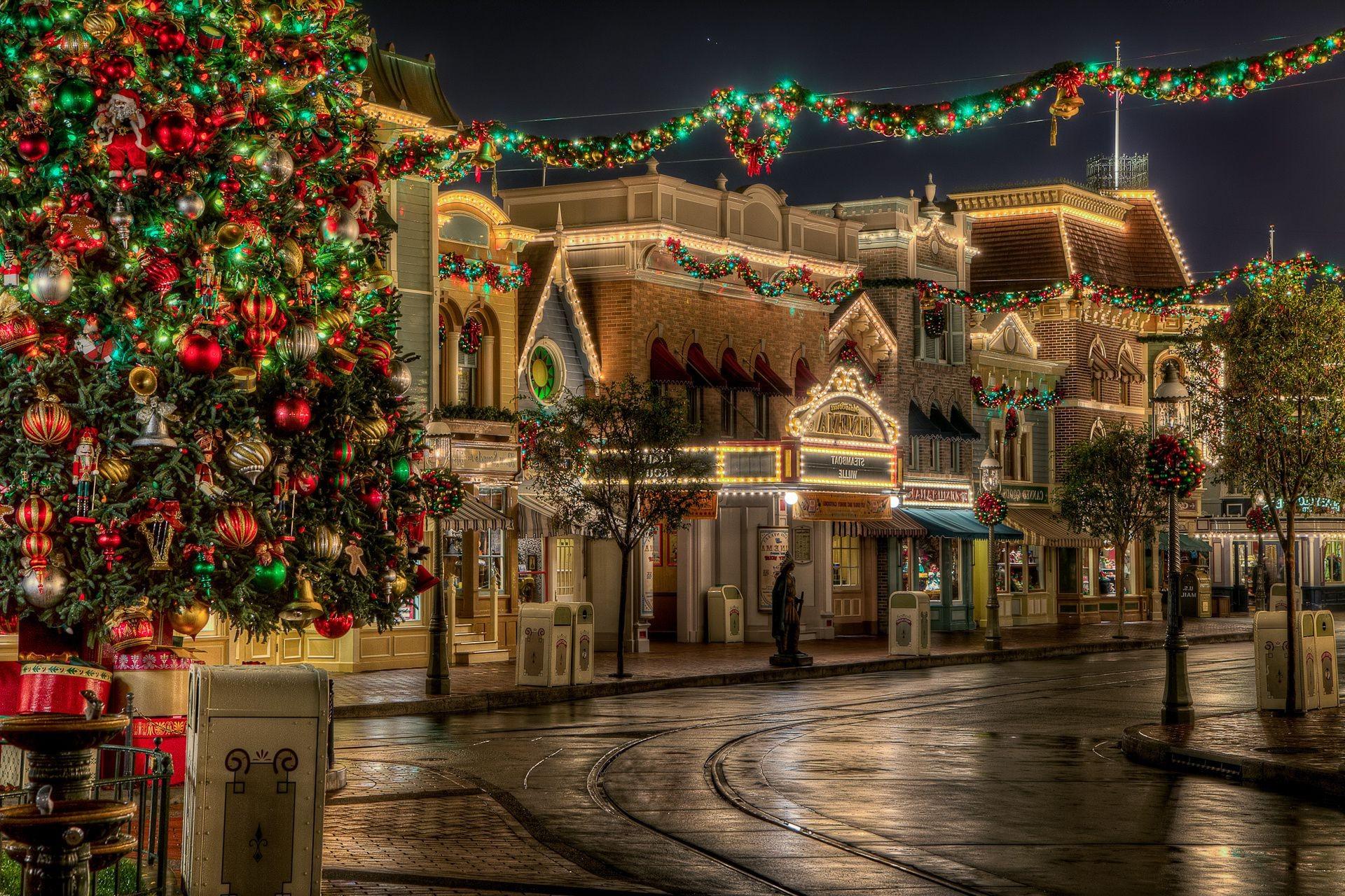 Christmas City Lights Wallpapers  Top Free Christmas City Lights  Backgrounds  WallpaperAccess