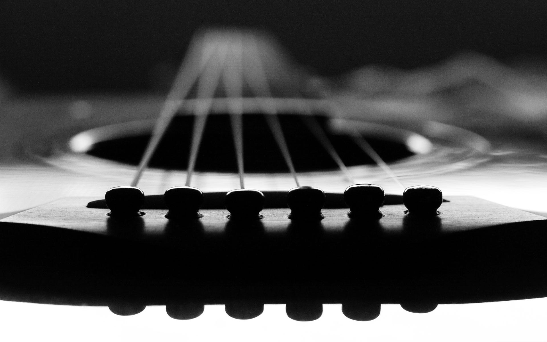 1920x1200 black and white guitar