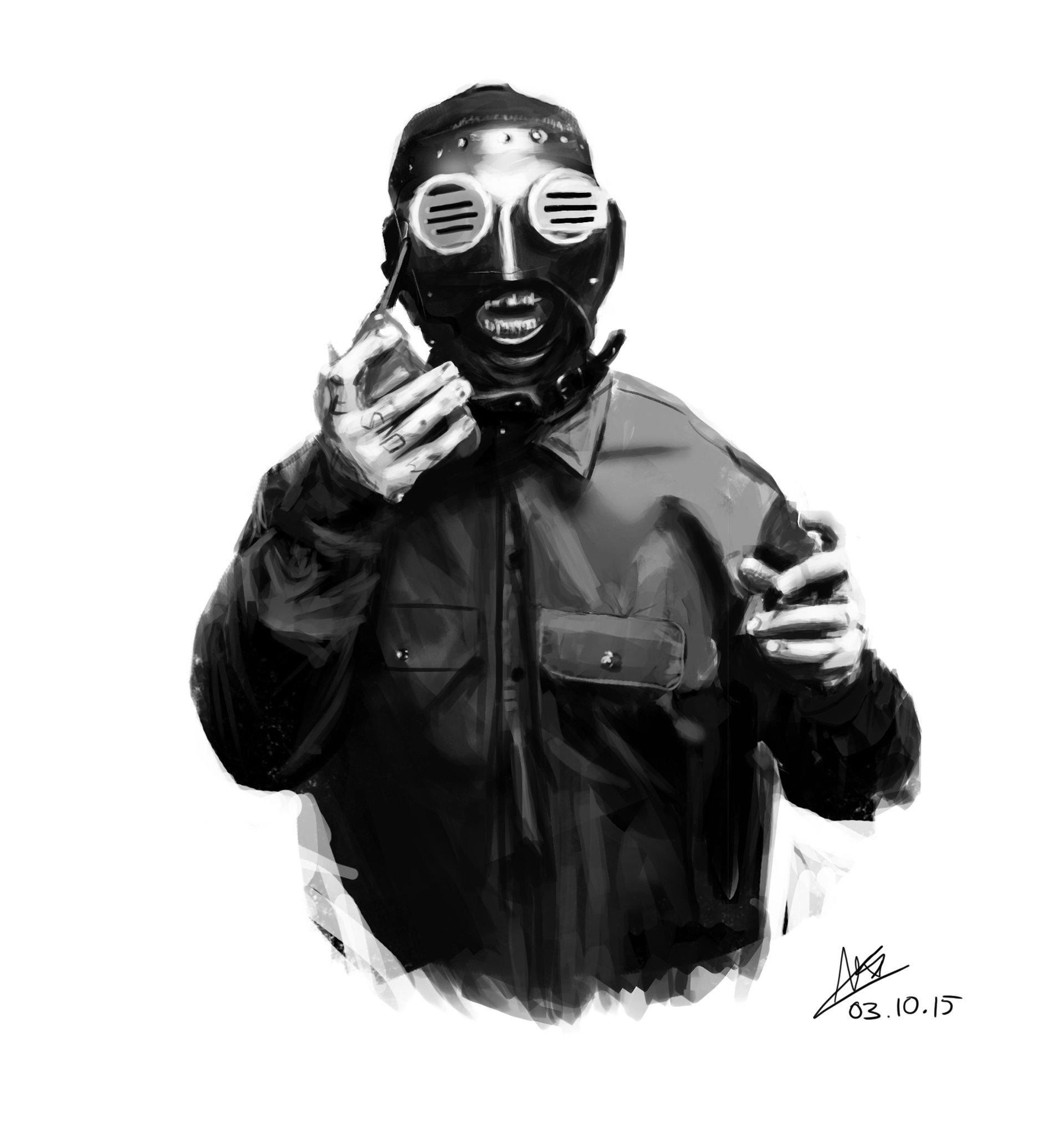 1920x2051 Slipknot Metal Band Nu Metal Mask Simple Background Sid Wilson Fan Art Monochrome 2D Digital Art Wallpaper:1920x2051