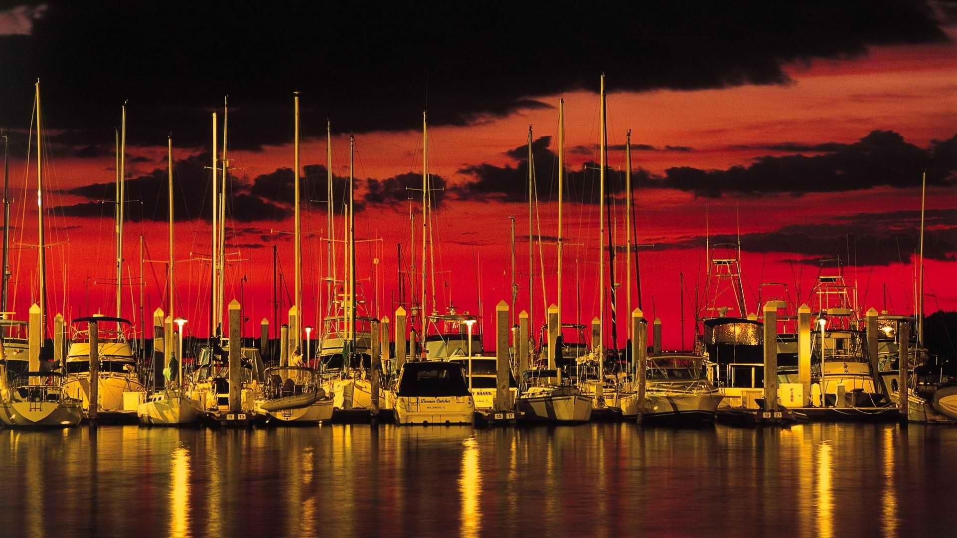 1920x1080 sunset world florida harbor hollywood 1920x1080 wallpaper High Quality Wallpaper, High Definition Wallpaper