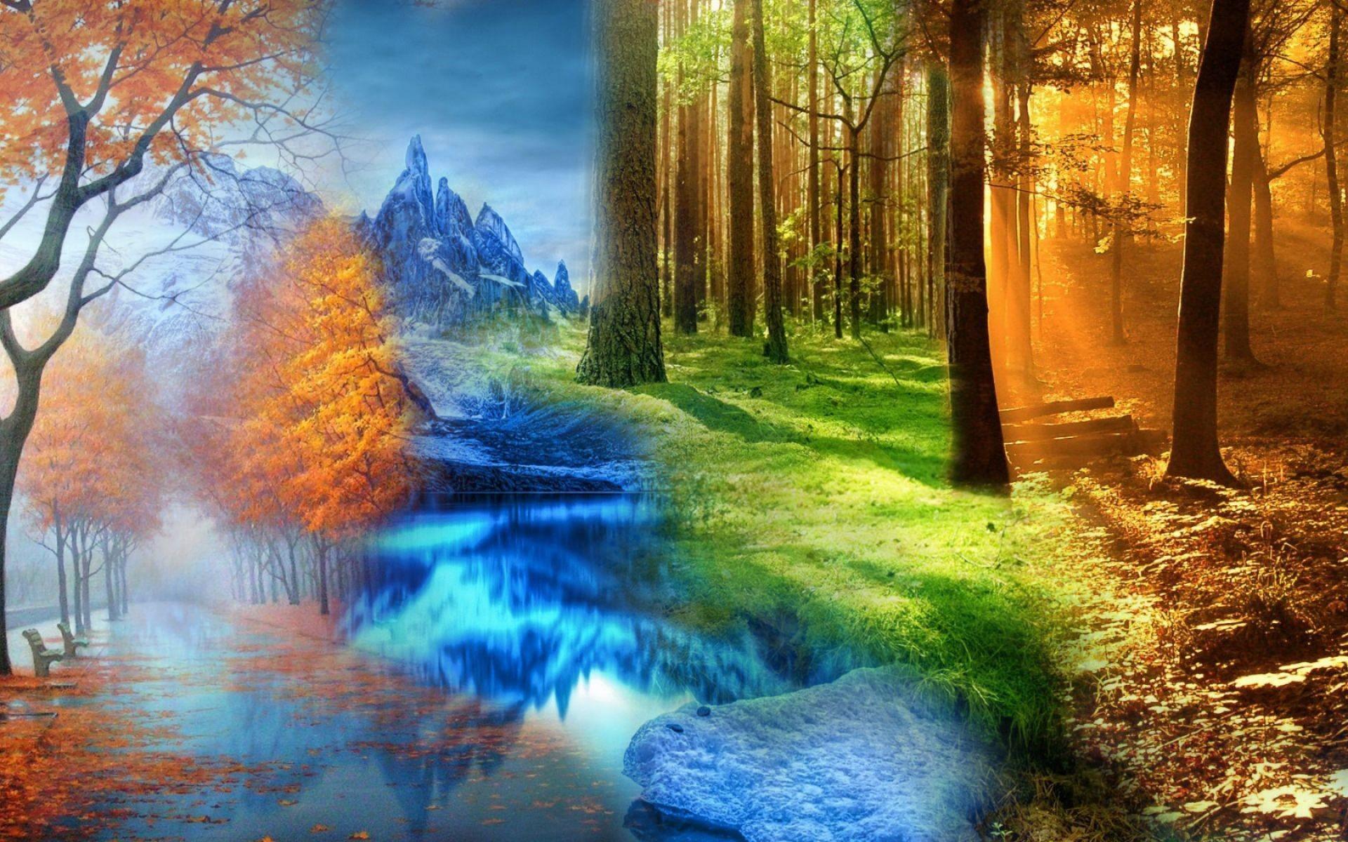 1920x1200 Seasons Wallpaper