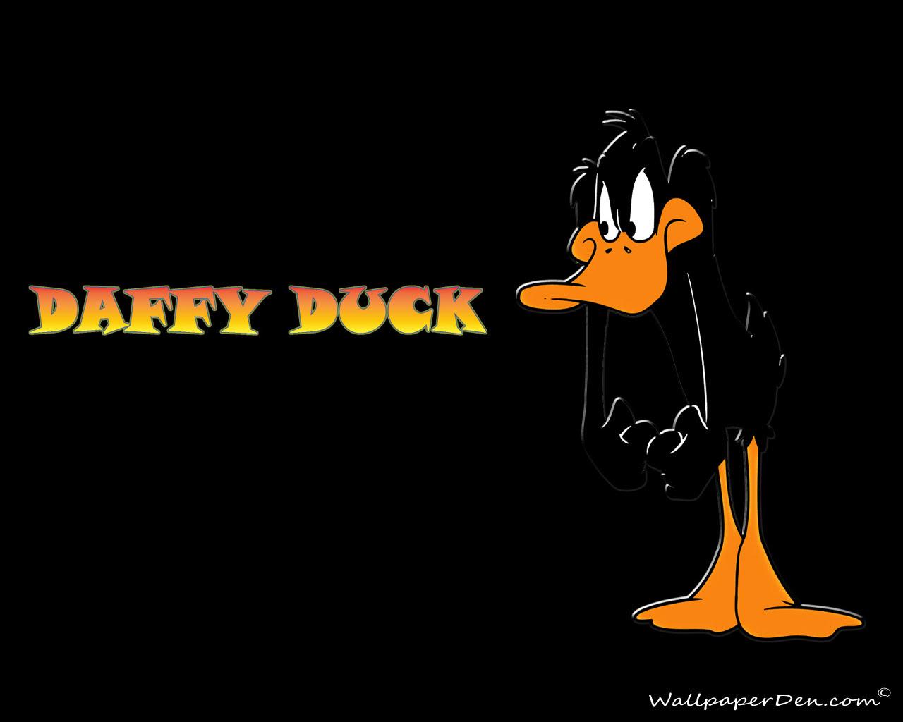 1280x1024 Background Cartoon Duck Wallpaper