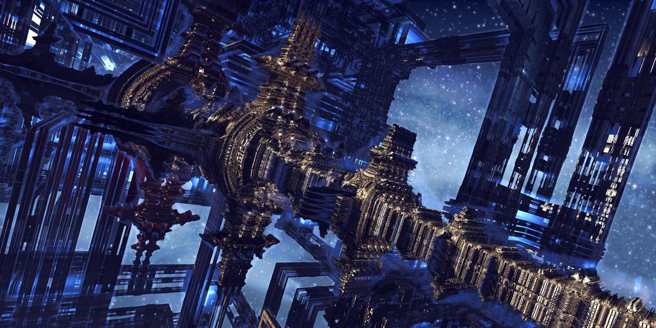1280x640 DeepSalvage II 3D Fractal Wall Covering