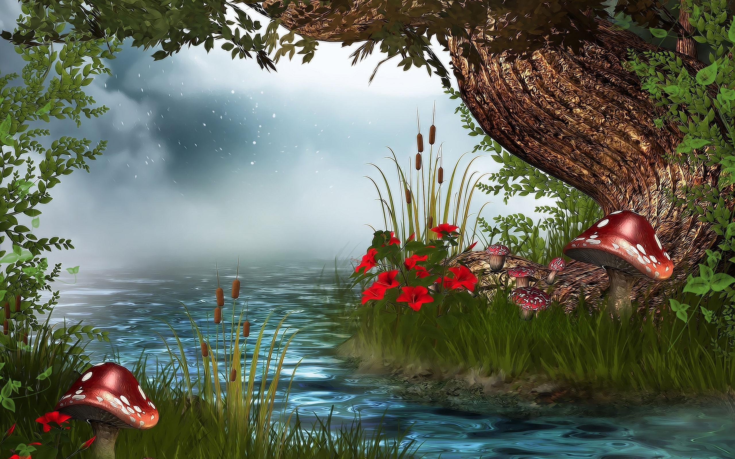 2560x1600 Fantasy wallpaper HD river.d nature wallpaper, Nature wallpaper, Nature desktop wallpaper