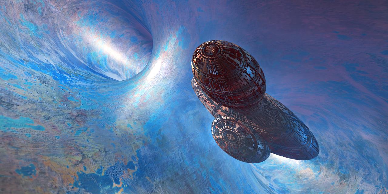 1280x640 Toroidal 3D Fractal Wall Covering