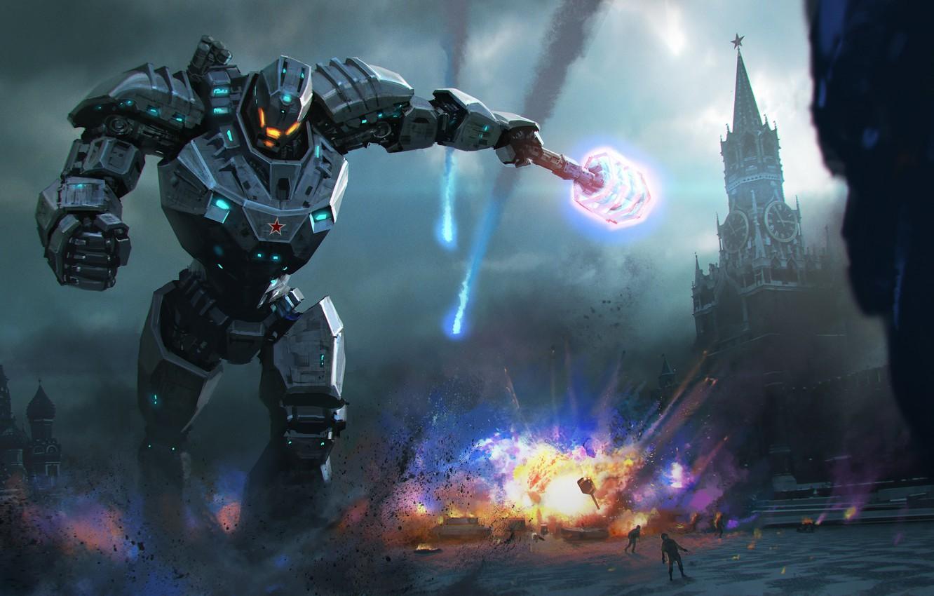 1332x850 Wallpaper robot, russia, pacific rim, jaeger warrior uniform image for desktop, section фантастика