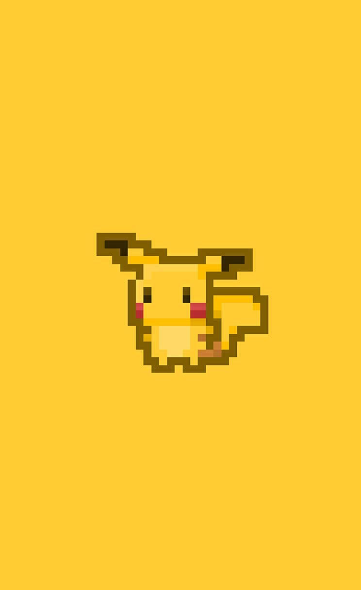 744x1216 Pixel Pikachu Pikachu iPhone wallpaper. #chibi