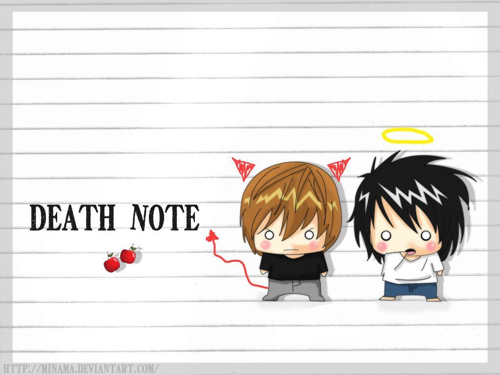 1024x768 image of L Death Note Chibi Wallpaper - #SpaceHero