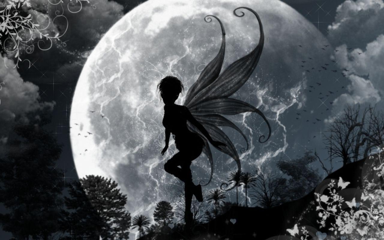 1280x800 Magical Creatures Wallpaper: Fairies. Fairy wallpaper, Moon fairy, Fairy background
