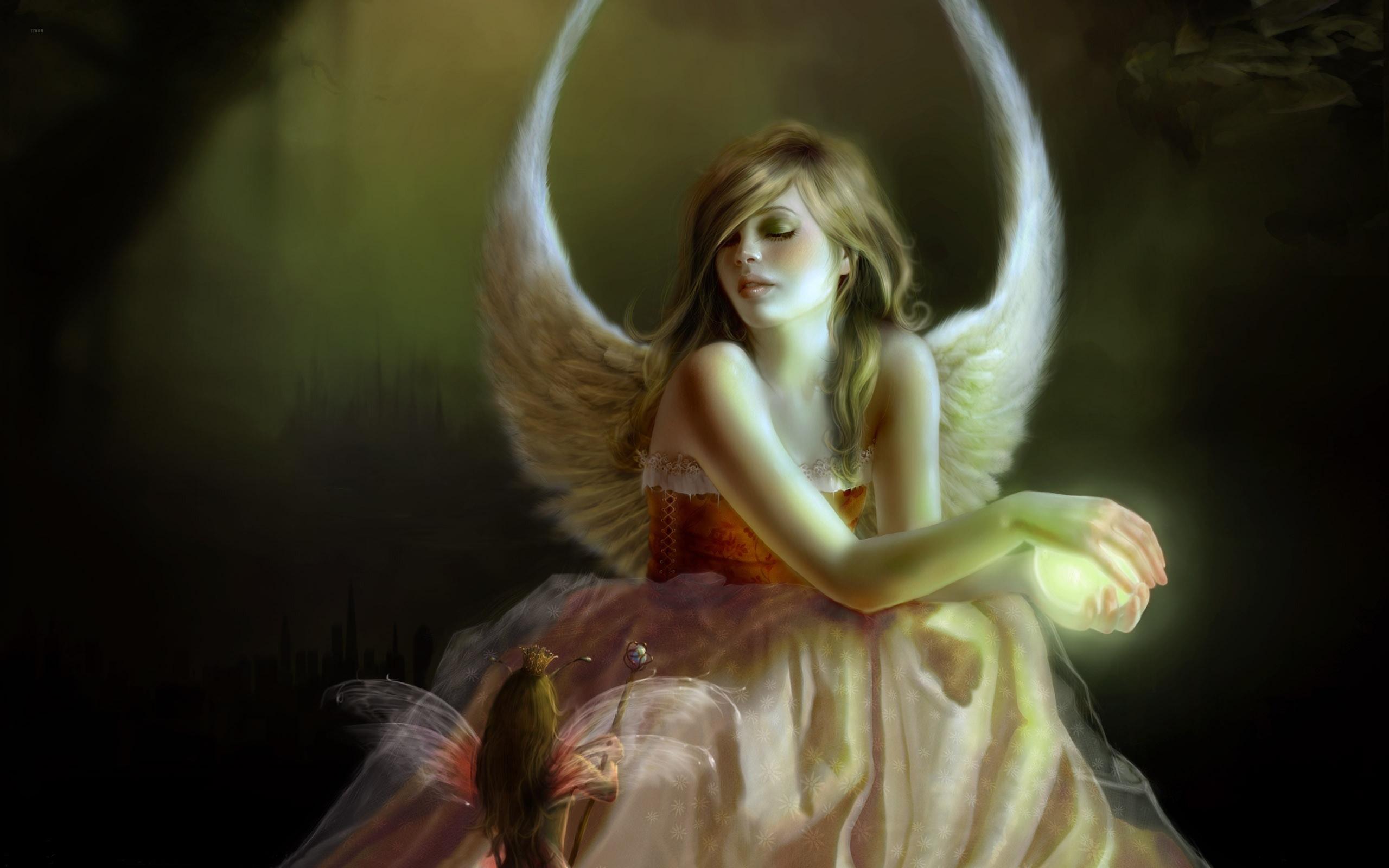 2560x1600 fairy wallpaper free, cg artwork, angel, supernatural creature, fictional character, mythology, mythical creature