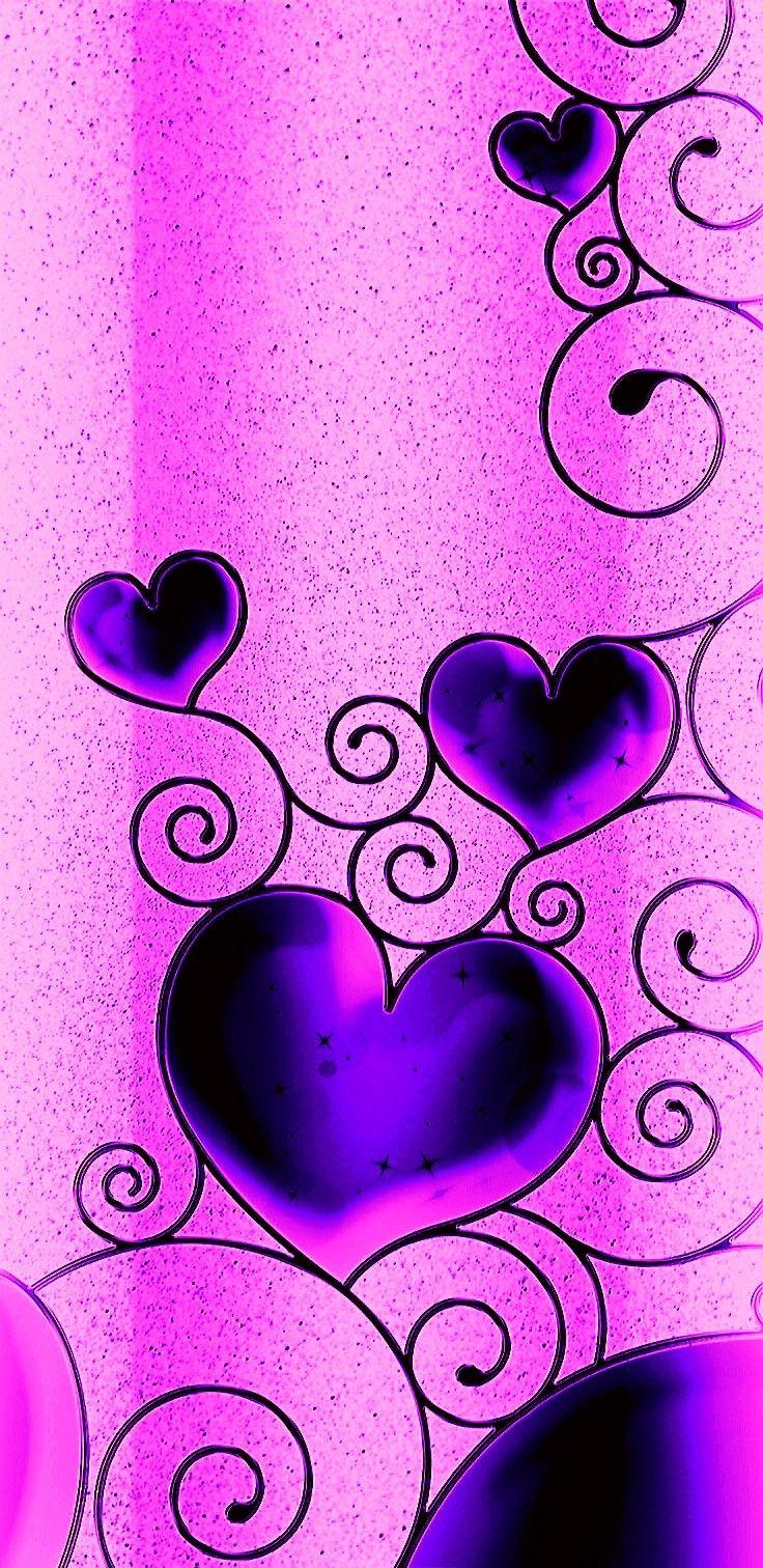 736x1512 Wallpaper. By Artist Unknown. Heart iphone wallpaper, Heart wallpaper, Pretty wallpaper