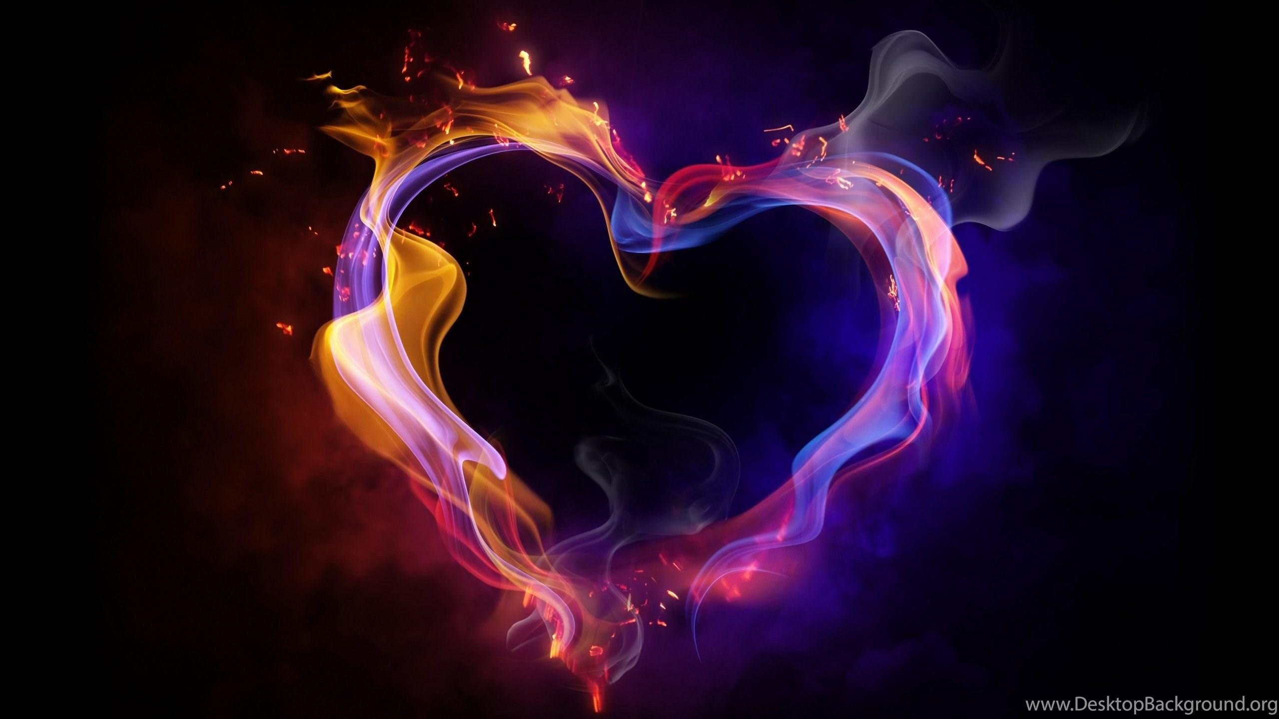 2560x1440 Rainbow Heart Wallpaper HD Download Of Beautiful Heart Desktop Background