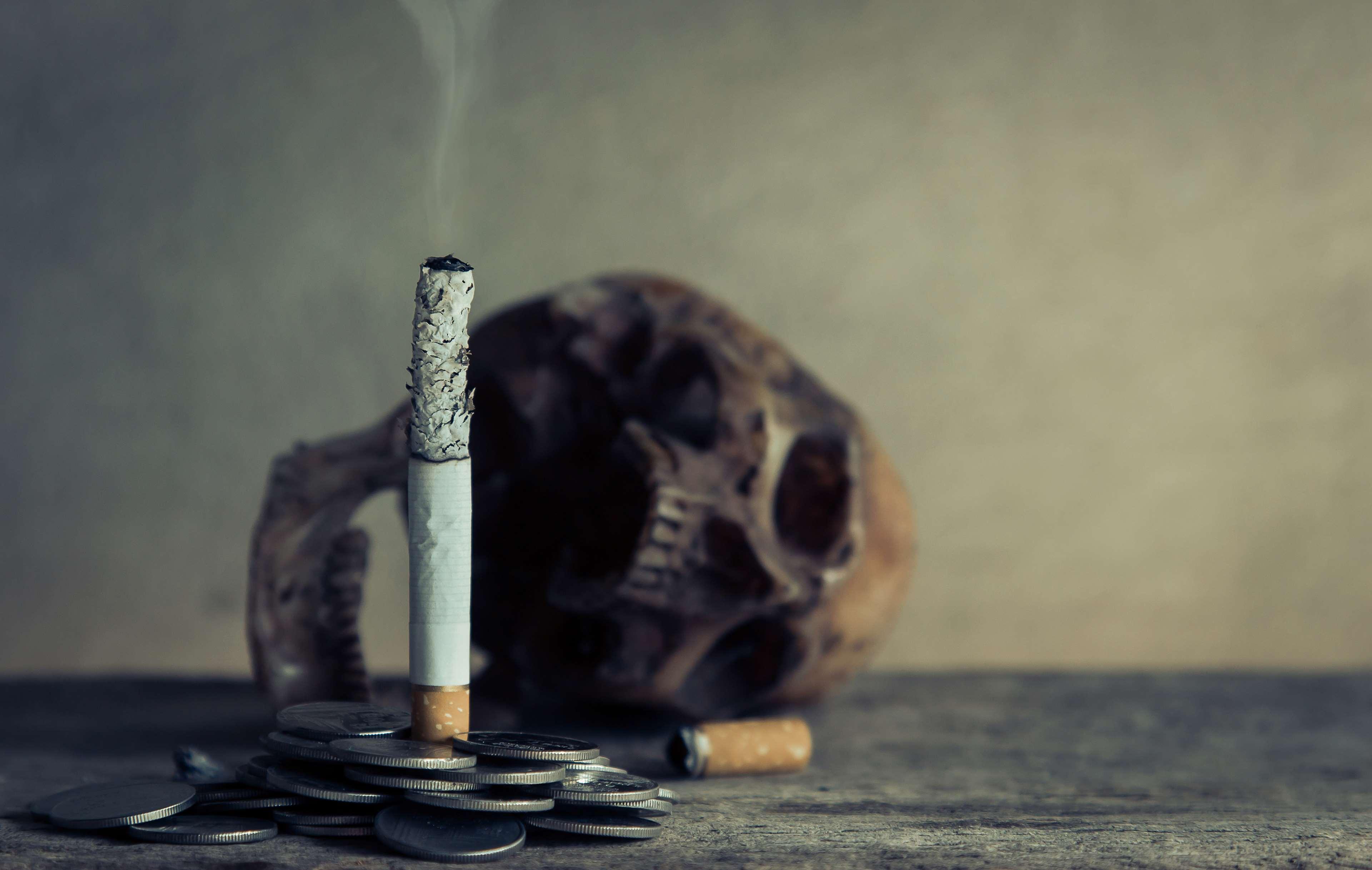 3840x2434 burning, cigarette, coin, concept, danger, dangerous, dark, death, die, horror, idea, low light, money, no smoking, skull, smoke, unhealthy, wasted 4k wallpaper. Mocah HD Wallpaper