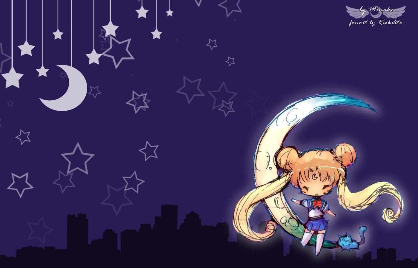 1400x900 Sailor Moon Background