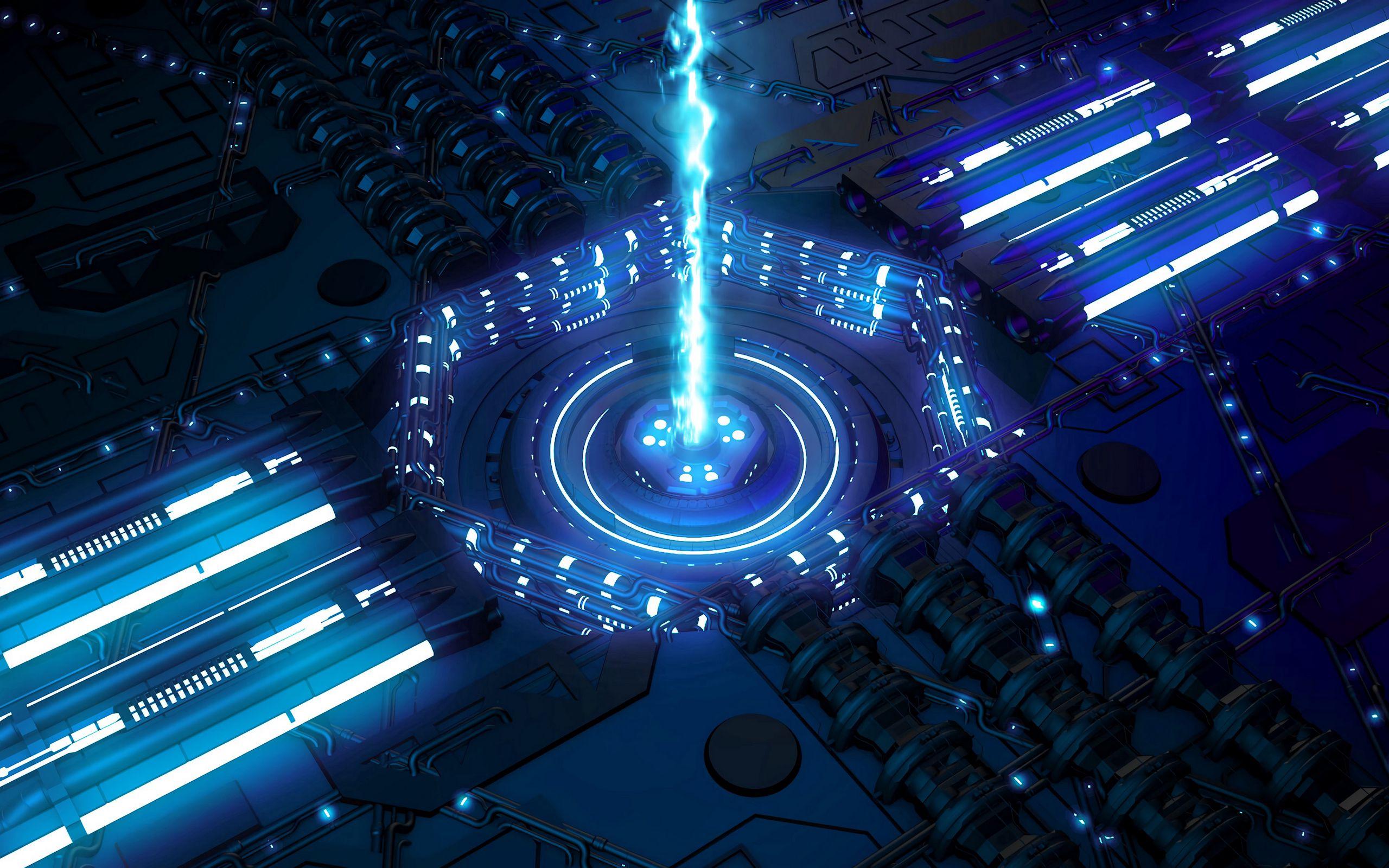 2560x1600 Download wallpaper 2560x1600 beam, laser, glow, bright, blue widescreen 16:10 HD background