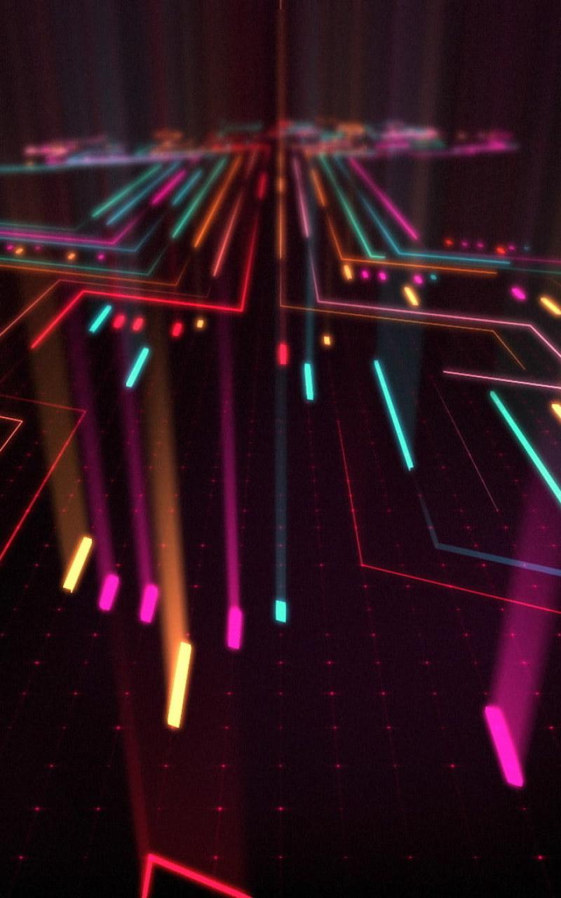 800x1280 Blue and multicolored LED wallpaper, untitled, abstract, neon • Wallpaper For You HD Wallpaper For Desktop & Mobile