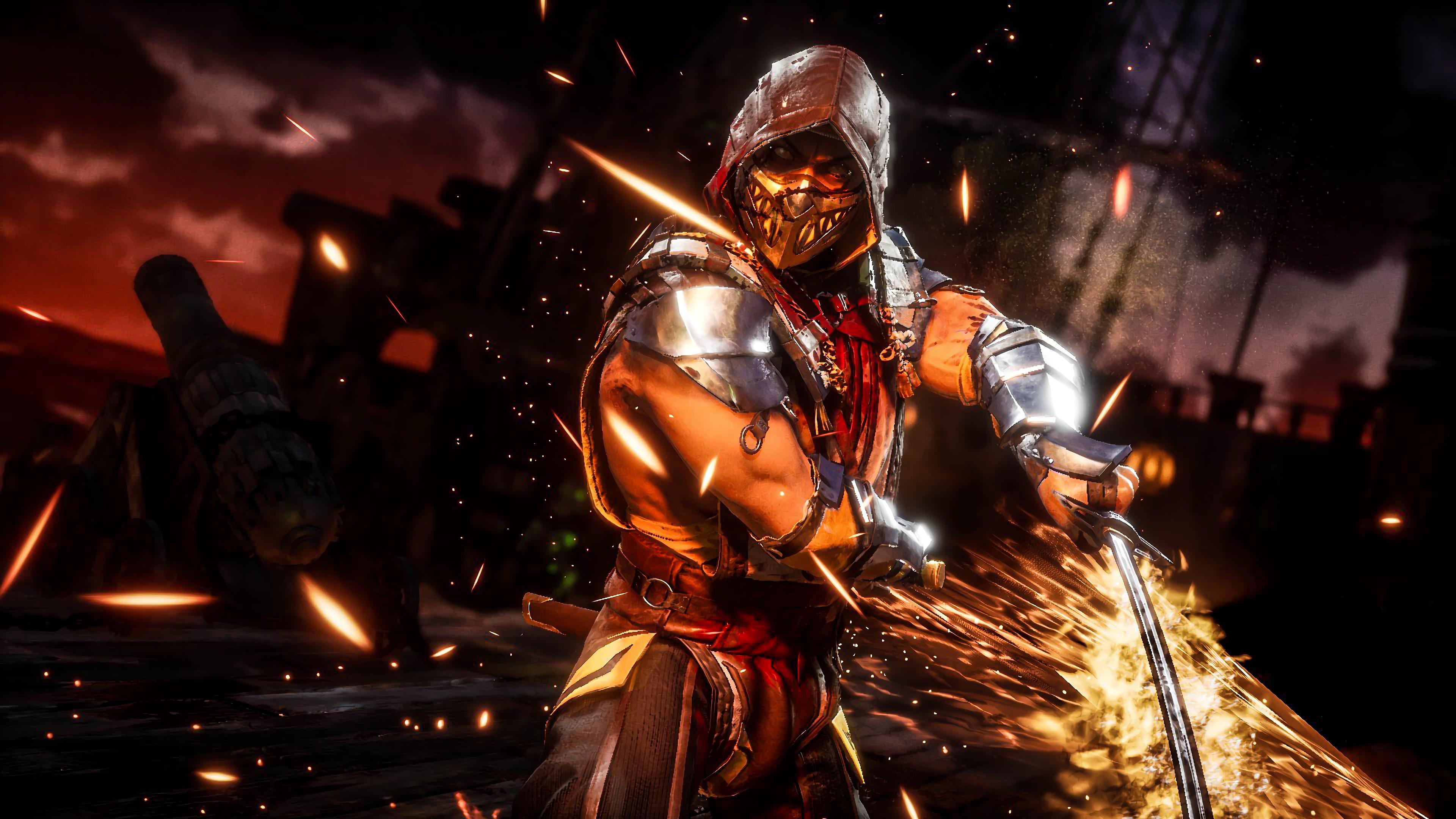 3840x2160 Scorpion Mortal Kombat 11 4K Wallpaper