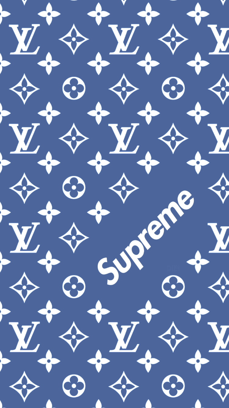 750x1334 Supreme X Louis Vuitton Wallpaper 2020