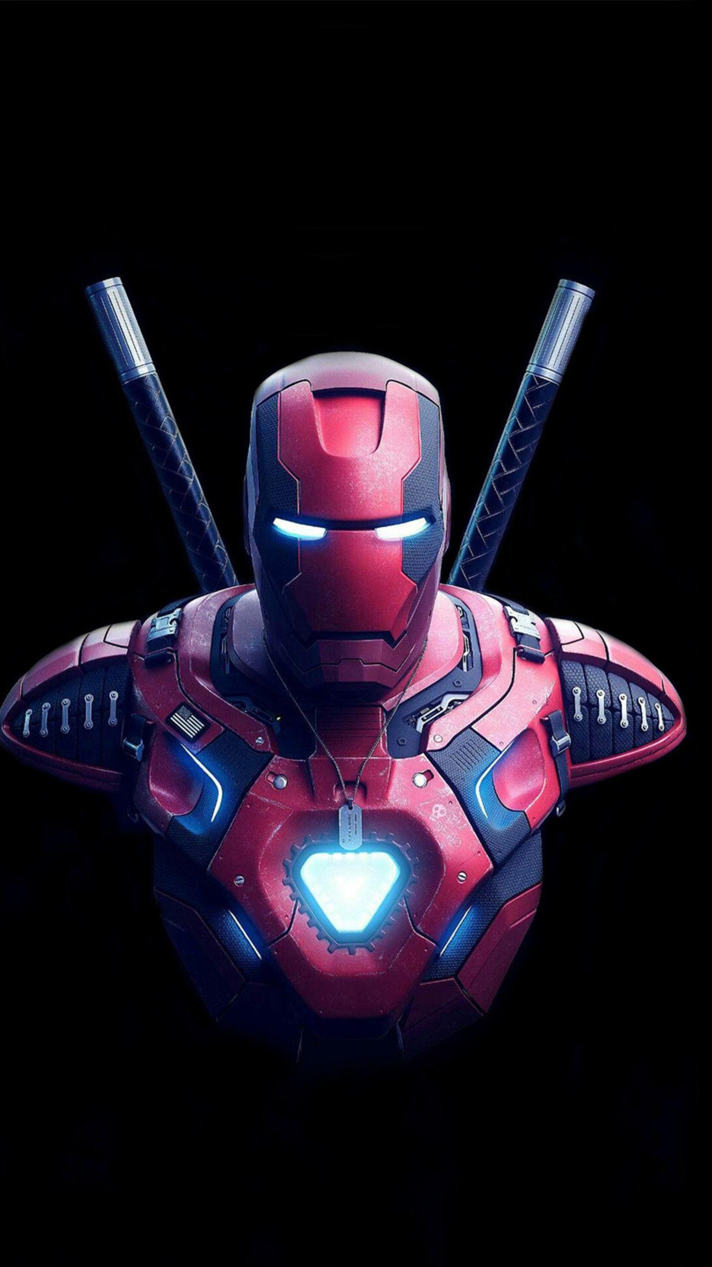 1440x2560 Iron Deadpool Wallpaper